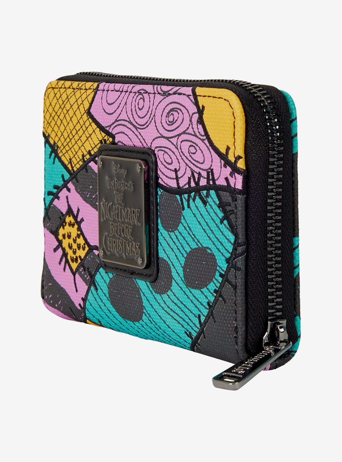 Loungefly Disney The Nightmare Before Christmas Sally Pattern Small Zip Wallet, , alternate
