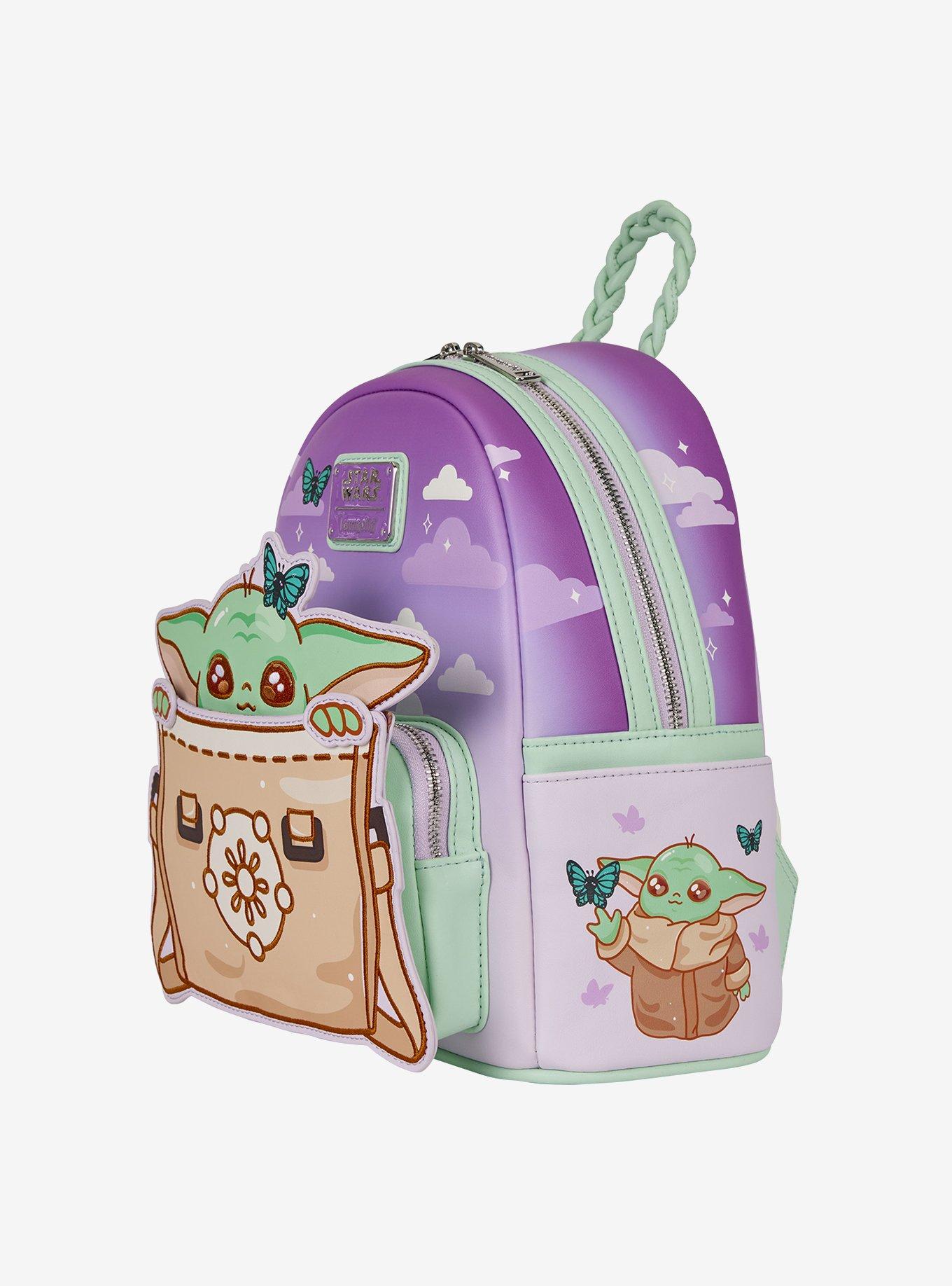 Loungefly Star Wars The Mandalorian Grogu Butterfly Mini Backpack, , alternate