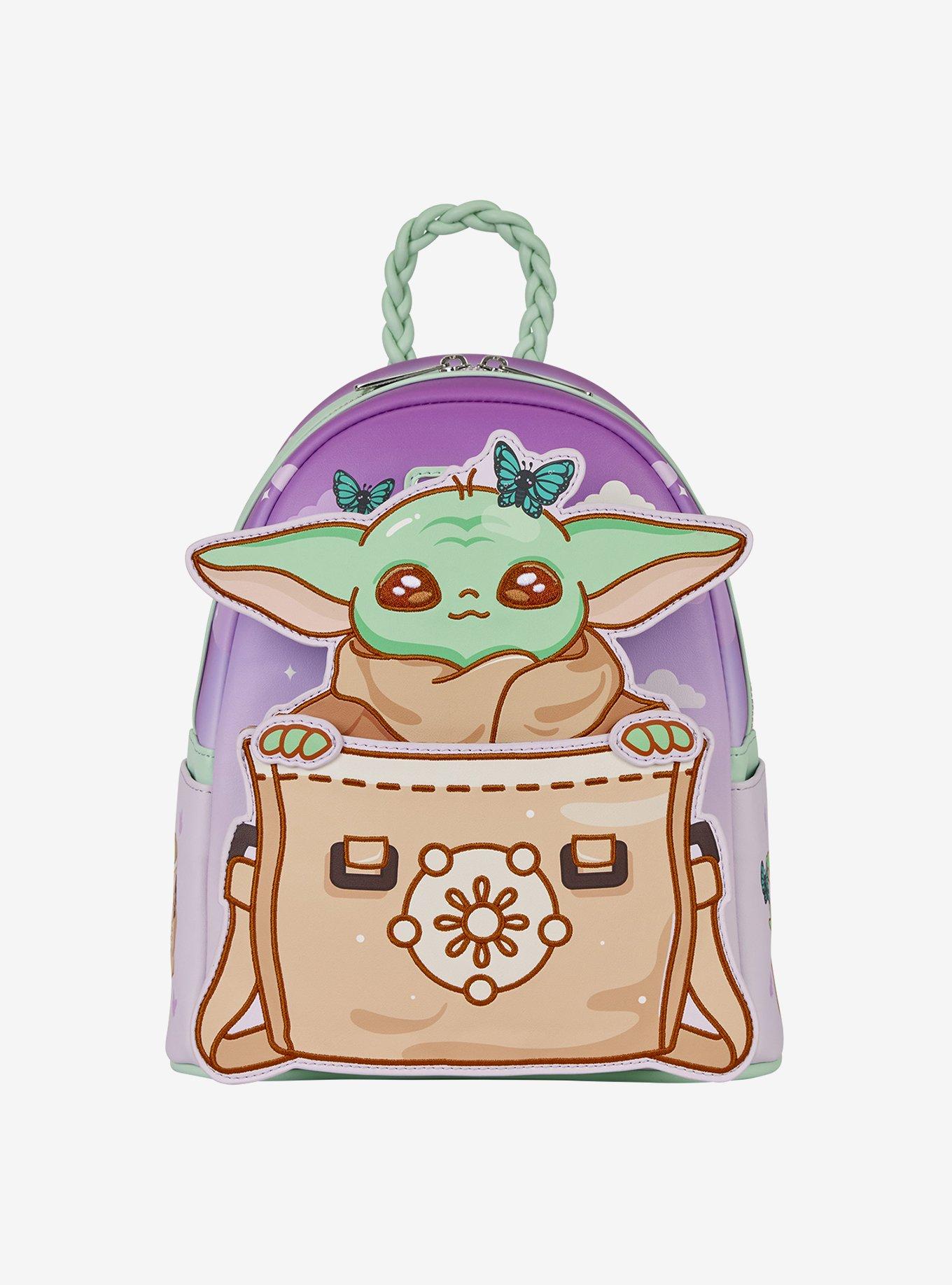 Loungefly Star Wars The Mandalorian Grogu Butterfly Mini Backpack, , alternate