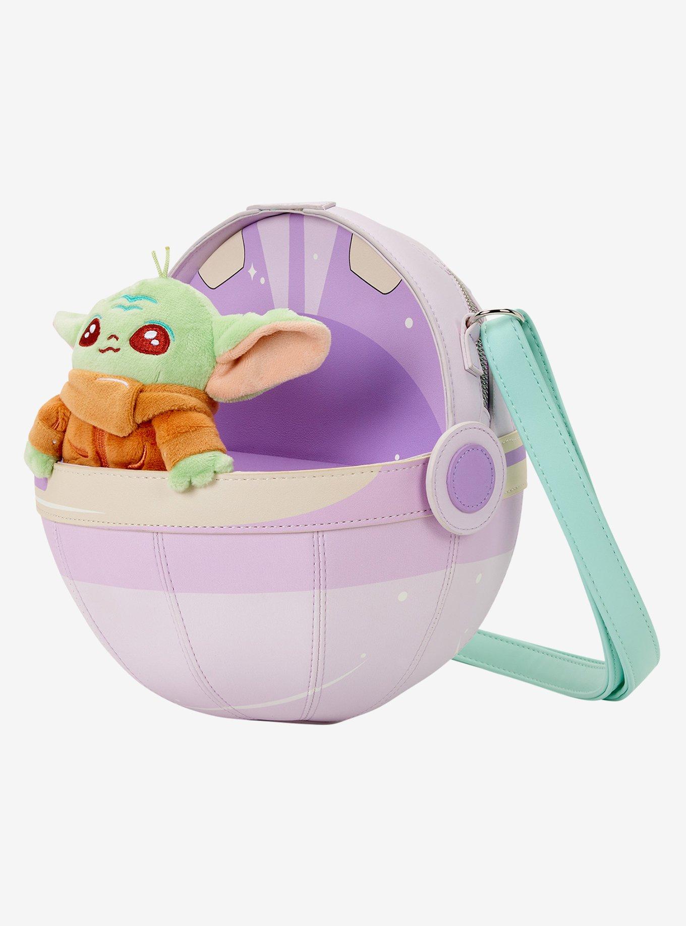 Loungefly Star Wars The Mandalorian Grogu Plush Figural Pram Crossbody Bag, , alternate