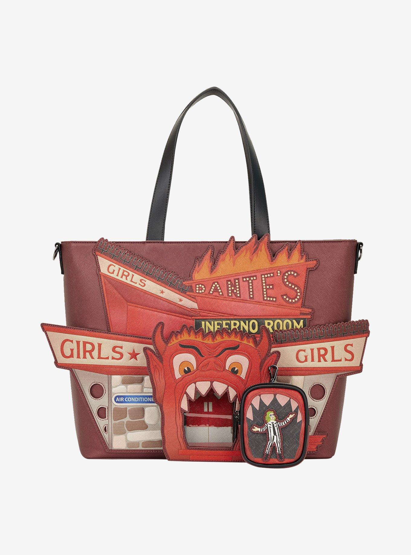 Loungefly Beetlejuice Dante's Inferno Room Tote Bag with Coin Purse, , alternate