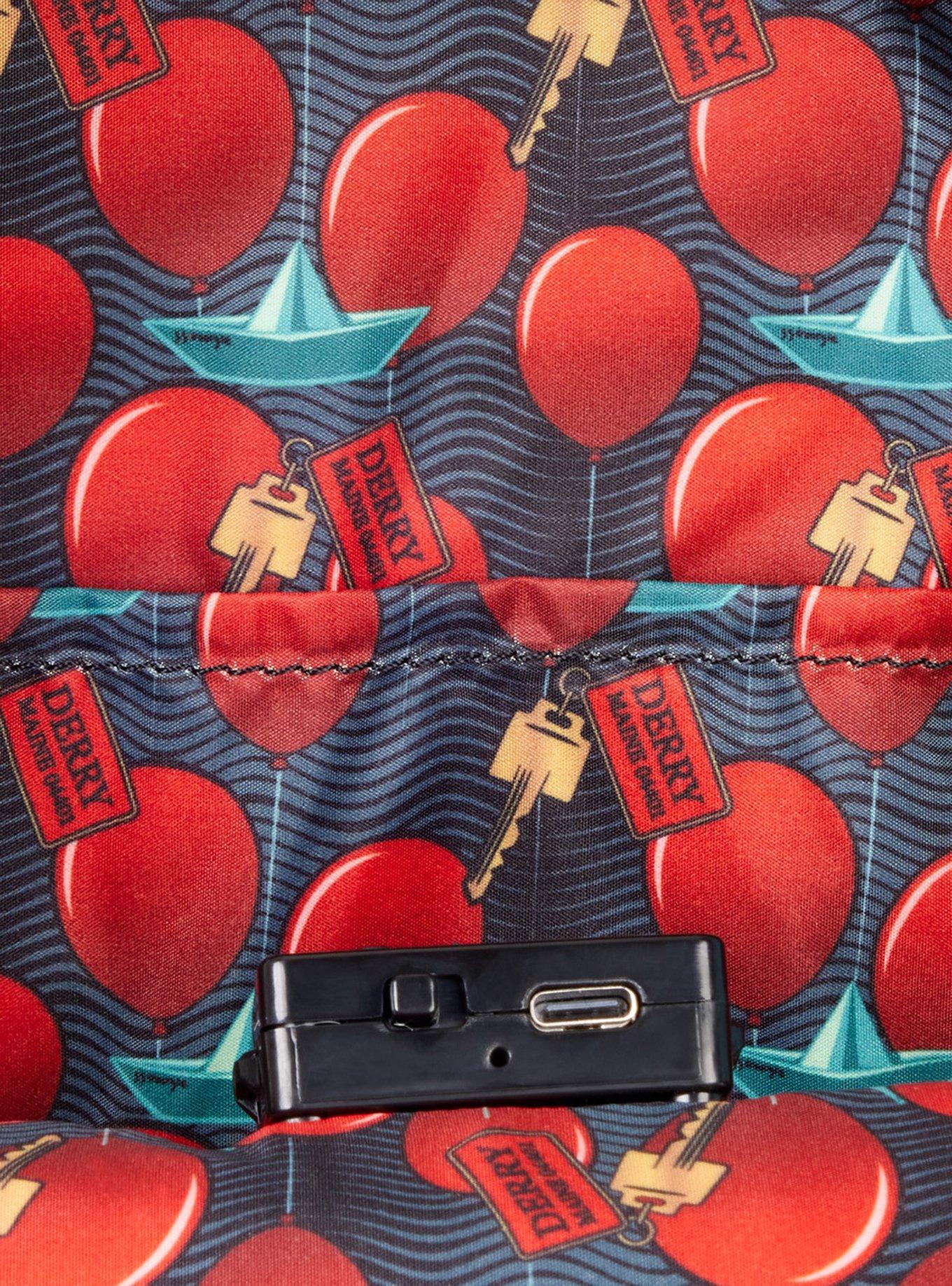 Loungefly IT Pennywise Figural Light-Up Mini Backpack, , alternate