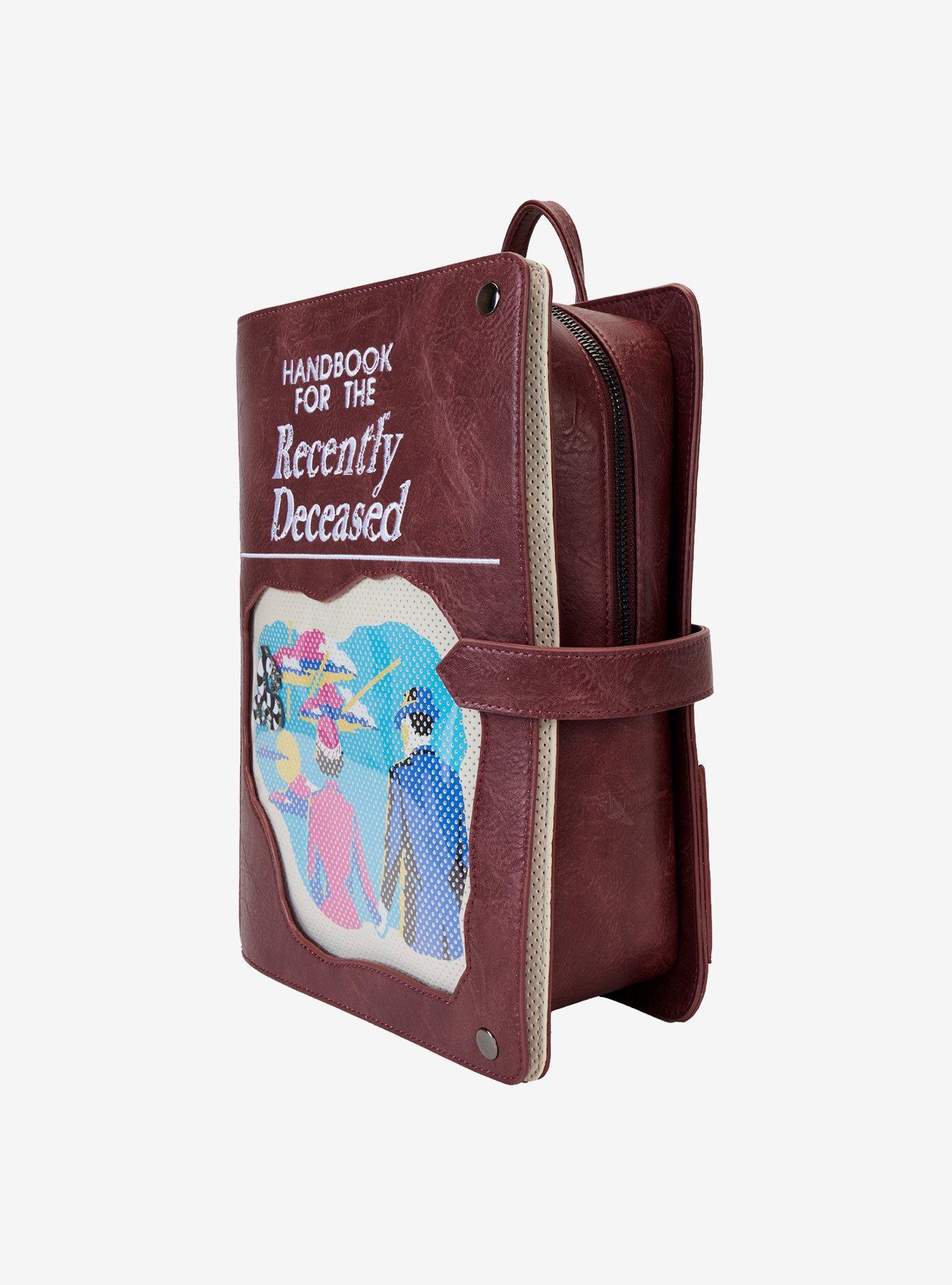 Loungefly Beetlejuice Handbook For The Recently Deceased Pin Display Figural Mini Backpack, , alternate