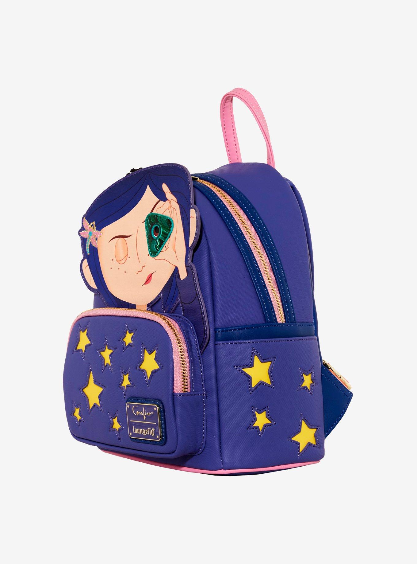 Loungefly Coraline Seeing Stone Figural Glow-in-the-Dark Mini Backpack, , alternate