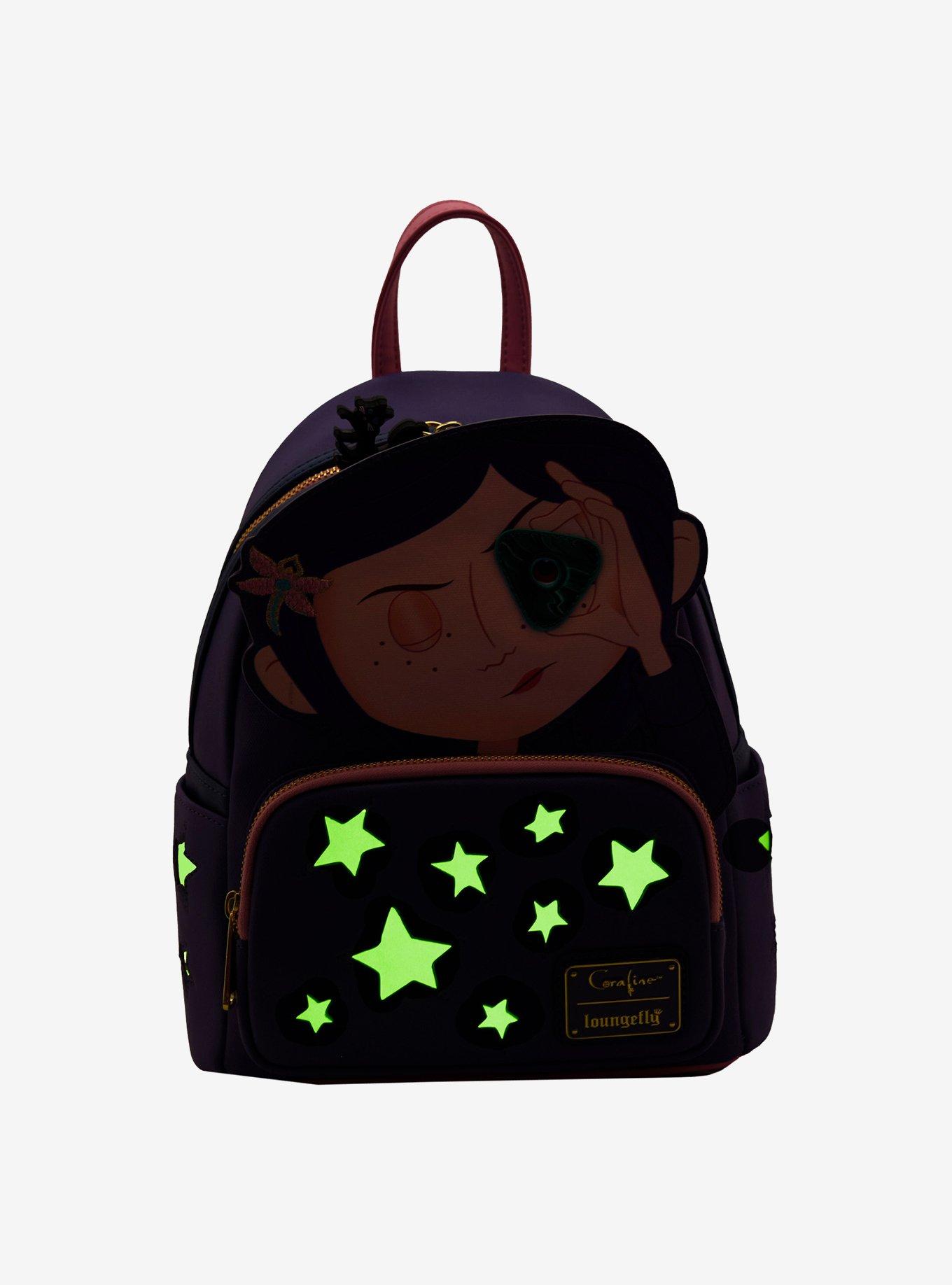 Loungefly Coraline Seeing Stone Figural Glow-in-the-Dark Mini Backpack, , alternate