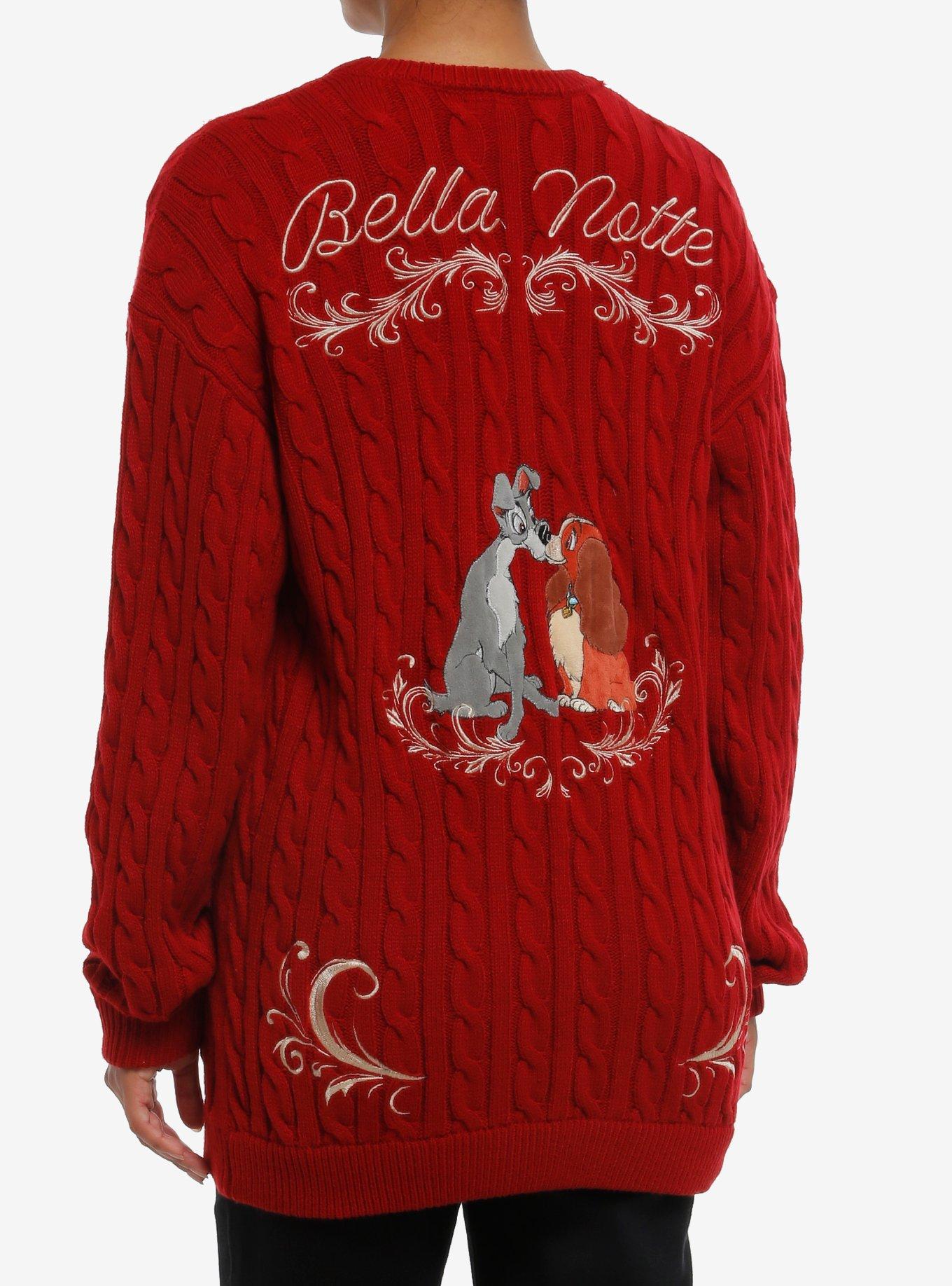 Her Universe Disney Lady And The Tramp Cable Knit Cardigan, , hi-res