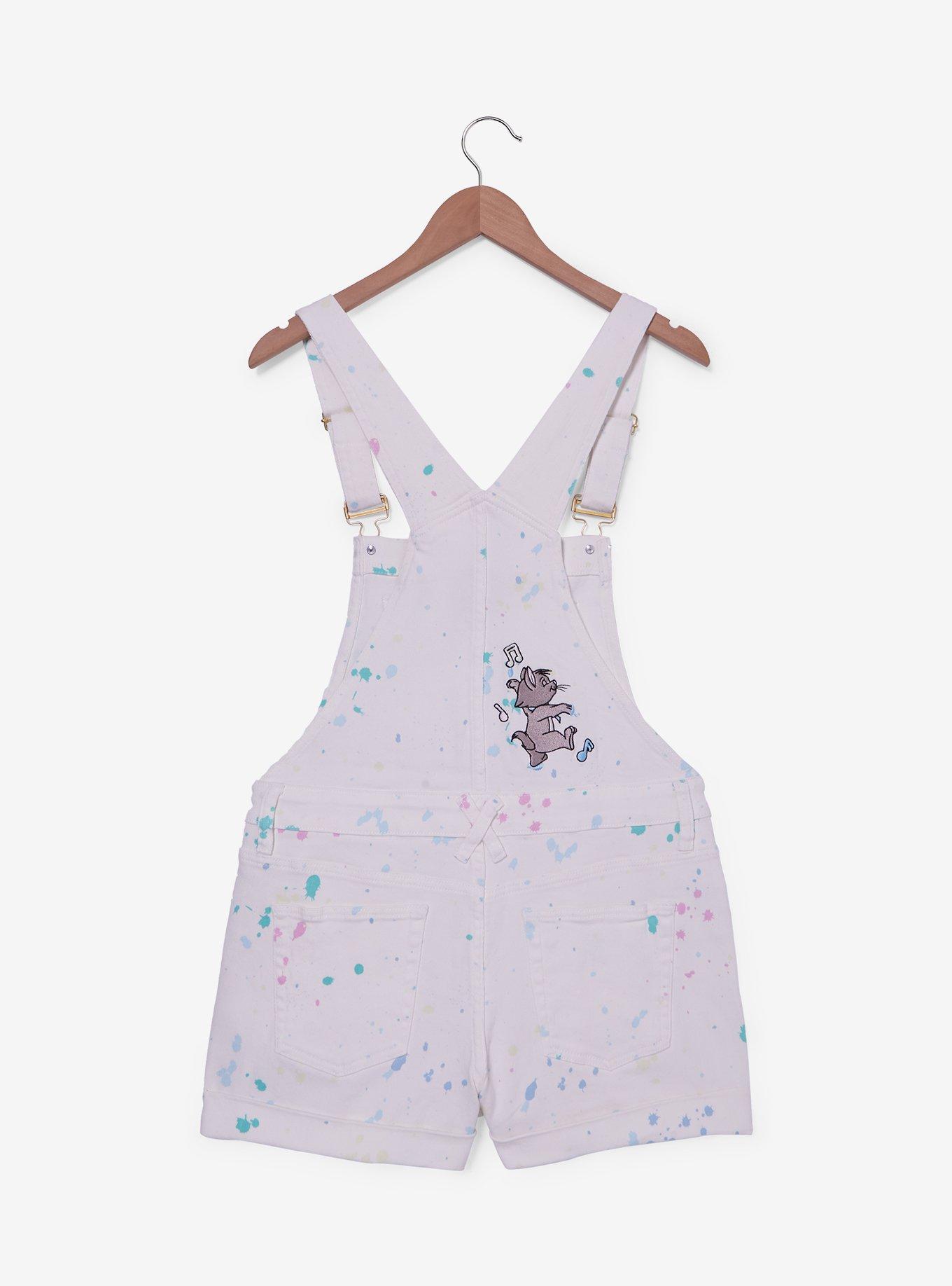 Disney The Aristocats Kittens Paint Splatter Shortalls, , hi-res