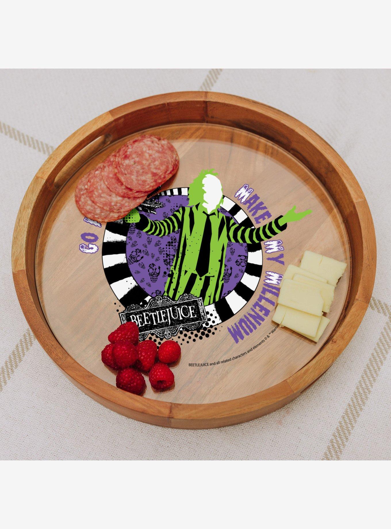 Beetlejuice Make My Millenium Serving Tray with Glass Insert, , alternate