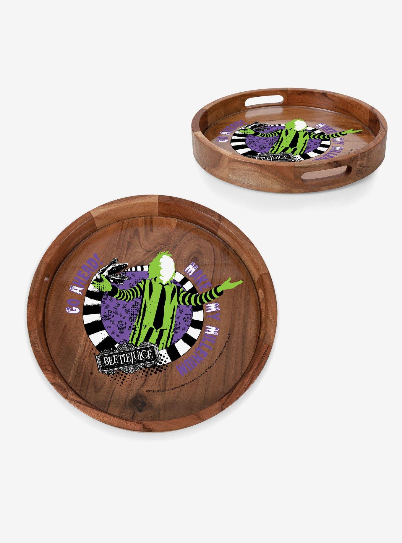 Beetlejuice Make My Millenium Serving Tray with Glass Insert, , alternate