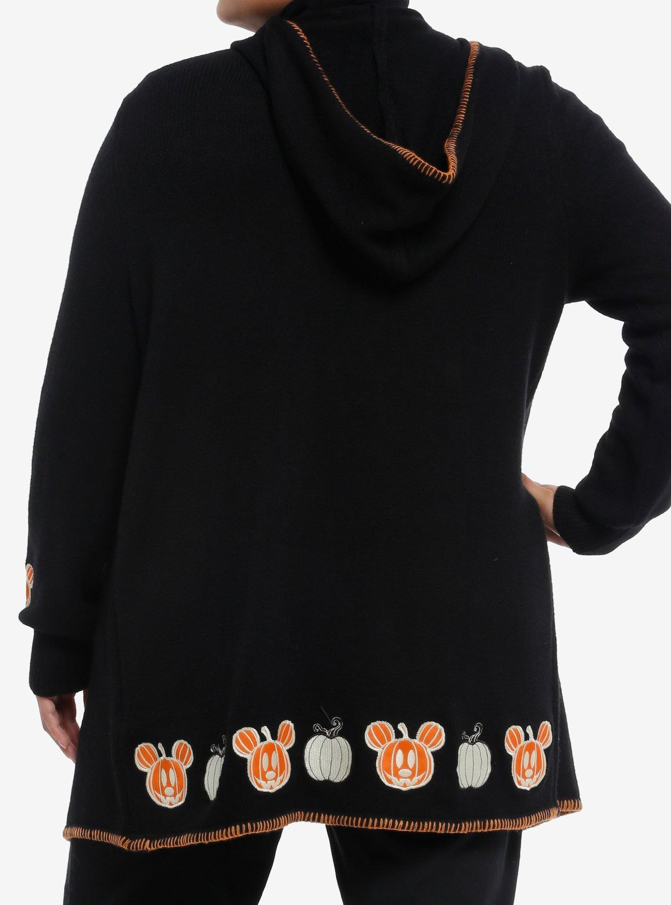 Her Universe Disney Halloween Mickey Mouse Pumpkins Glow-In-The-Dark Cardigan Plus Size Her Universe Exclusive, MULTI, alternate