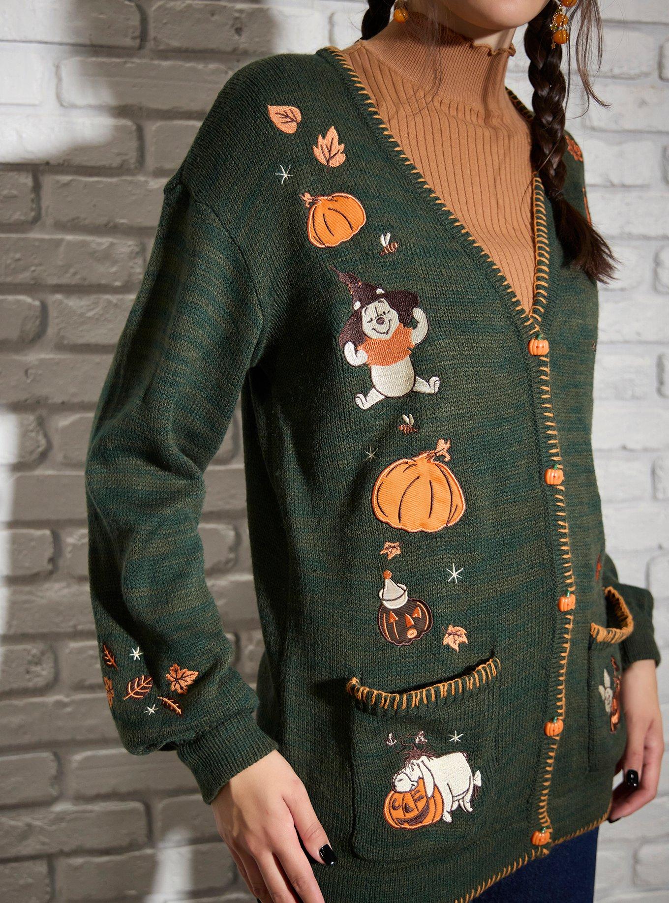 Her Universe Disney Winnie The Pooh Halloween Cardigan, MULTI, alternate