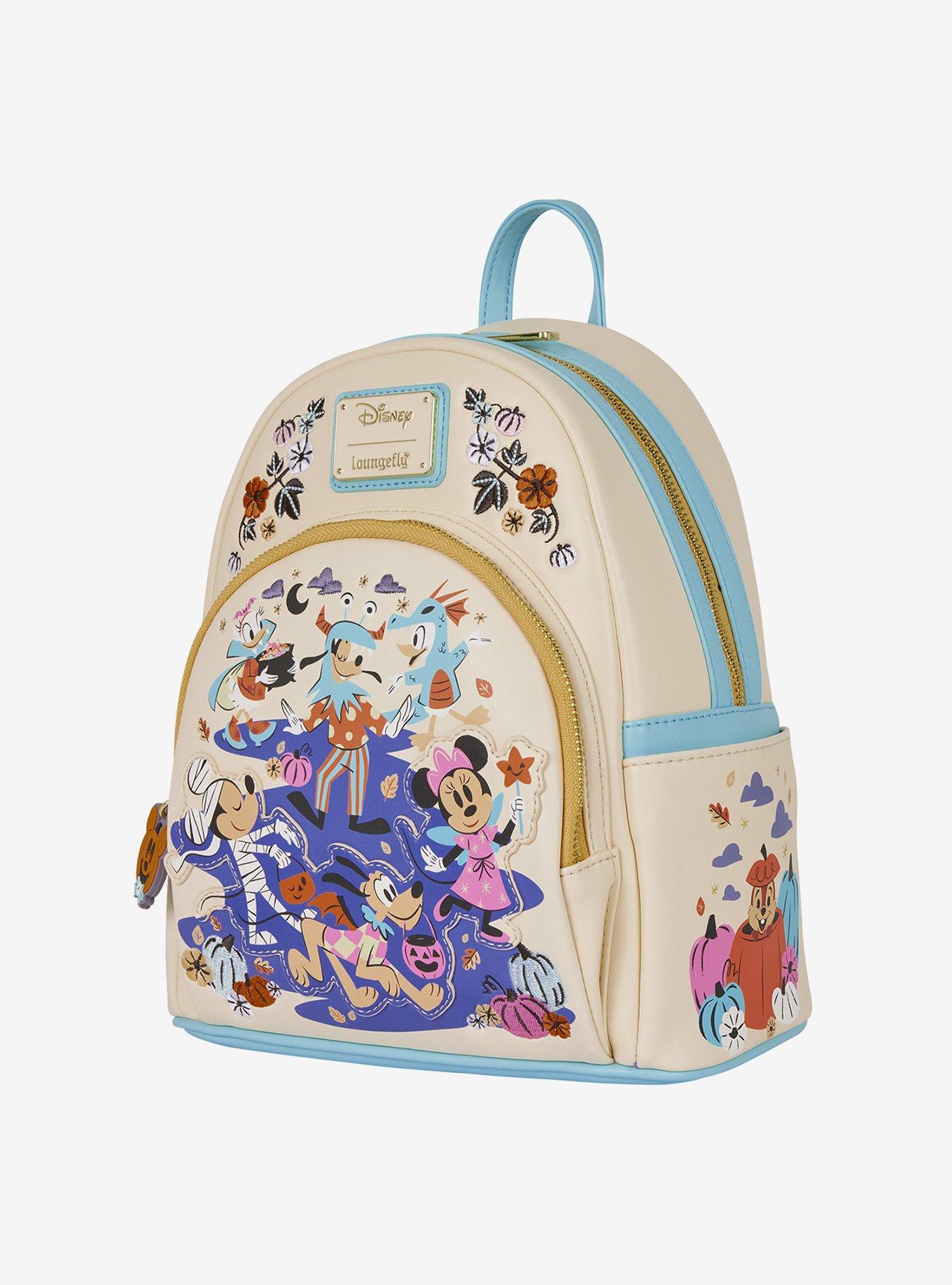 Loungefly Disney Mickey Mouse & Friends Halloween Costumes Floral Mini Backpack, , alternate