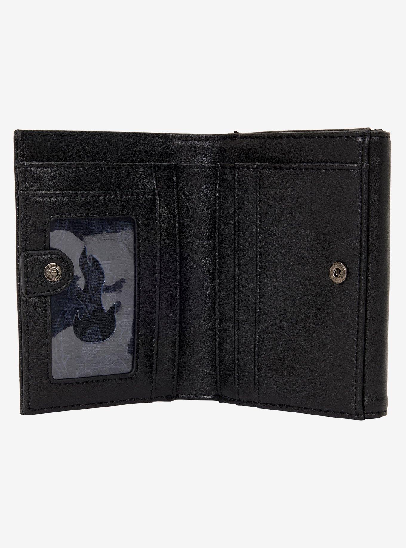 Loungefly Disney Villains Tonal Stained Glass Portraits Trifold Wallet, , alternate