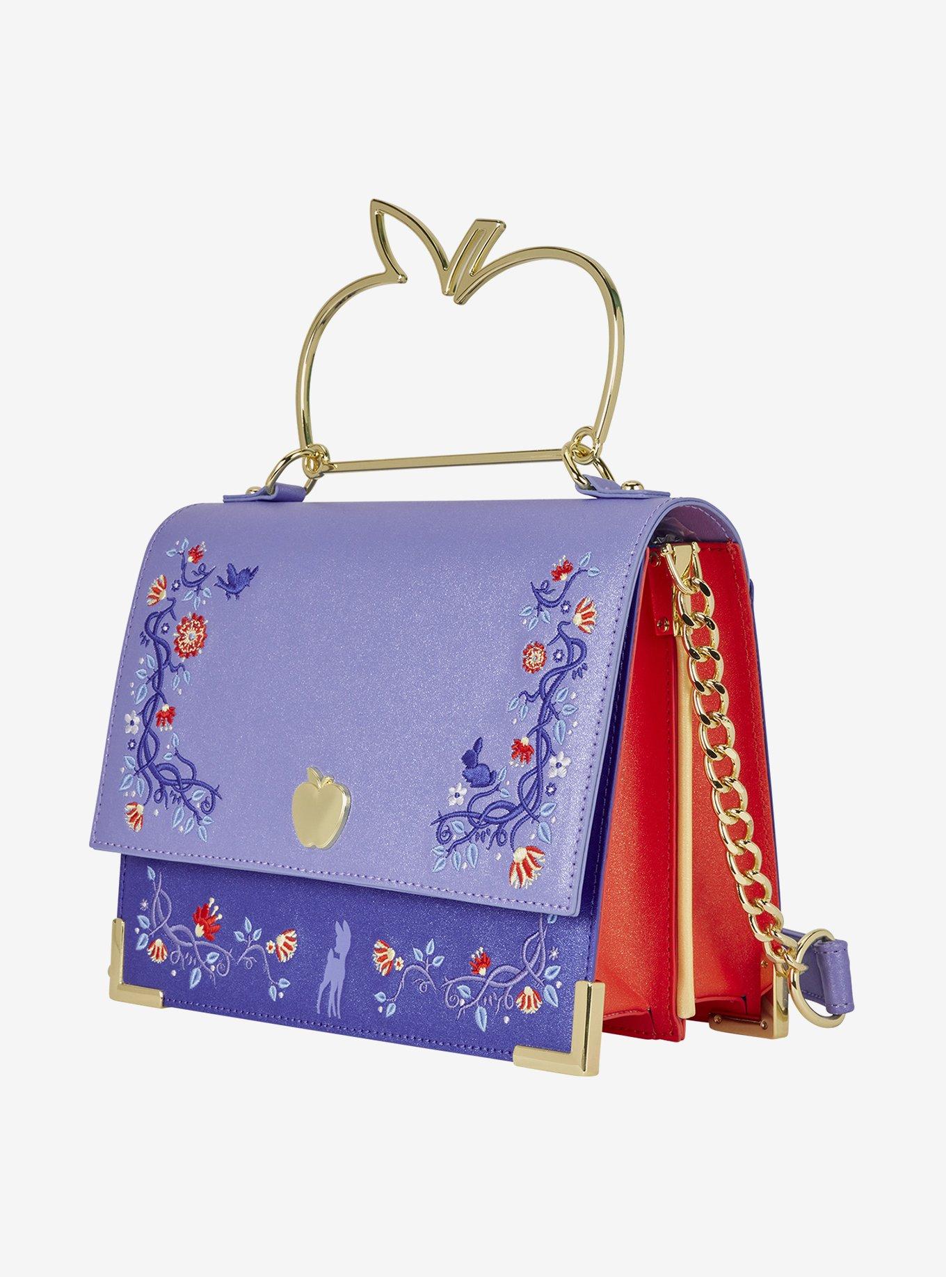 Loungefly Disney Snow White and the Seven Dwarfs Snow White Shimmer Embroidered Crossbody Bag, , alternate