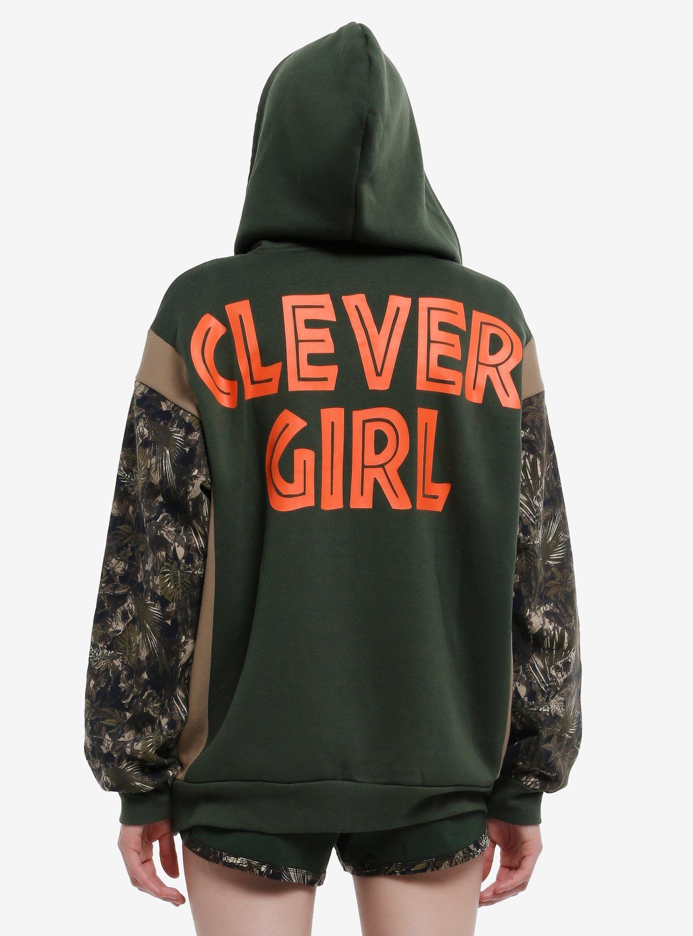 Her Universe Jurassic Park Clever Girl Camouflage Oversized Hoodie, , hi-res