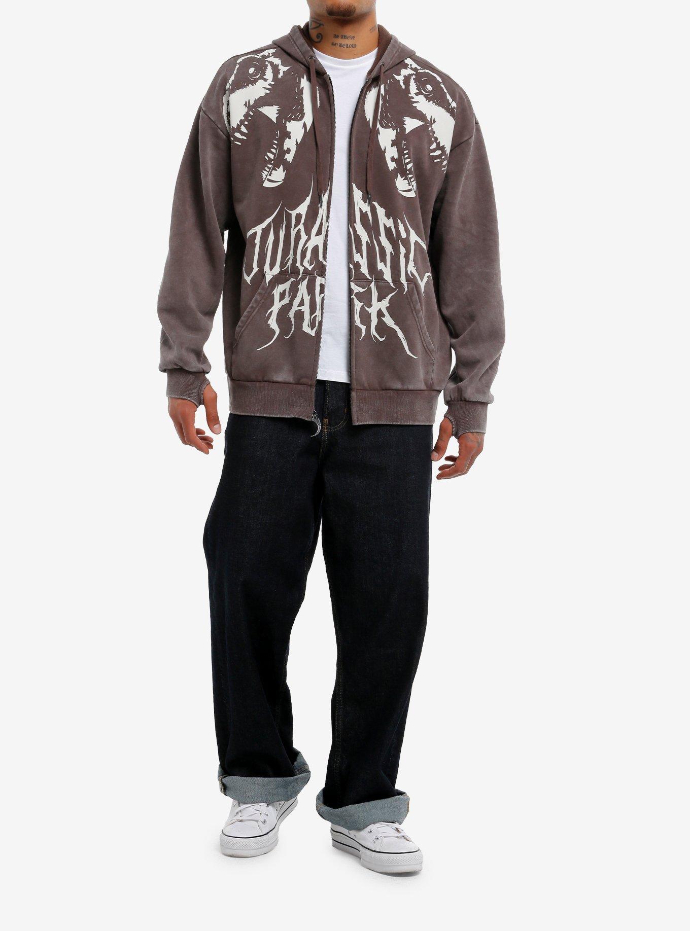 Our Universe Jurassic Park Dinosaur Metal Hoodie, MULTI, alternate