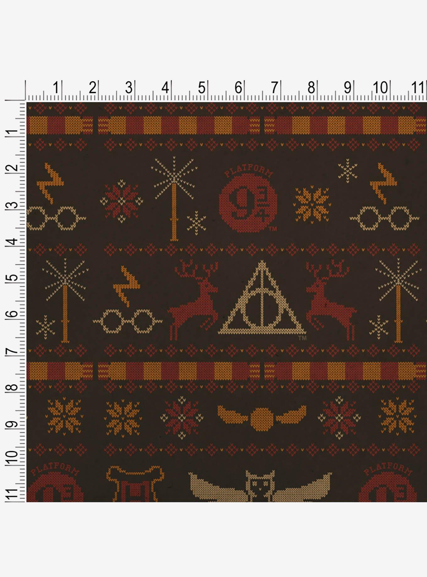 Harry Potter Sweater Pattern Kraft Wrapping Paper, , alternate