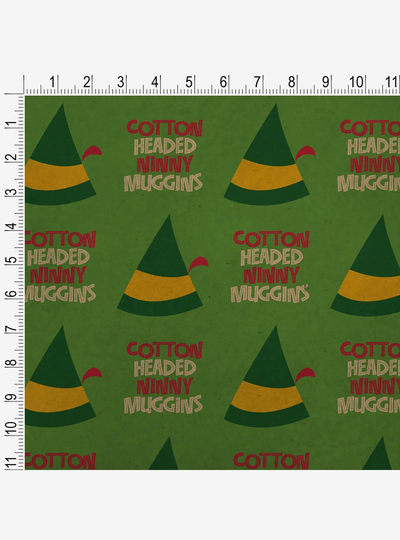 Elf Cotton Headed Ninny Muggins Kraft Wrapping Paper, , alternate