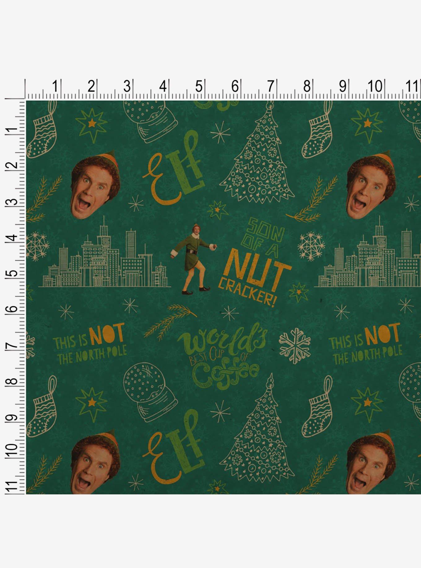 Elf Movie Quotes Kraft Wrapping Paper, , hi-res