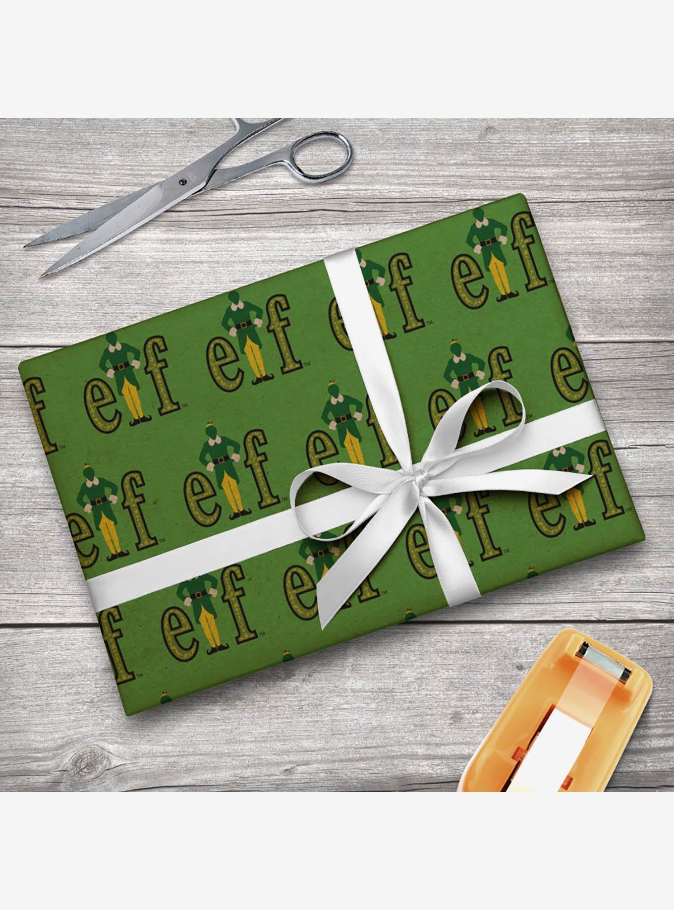 Elf Movie Logo Kraft Wrapping Paper, , hi-res