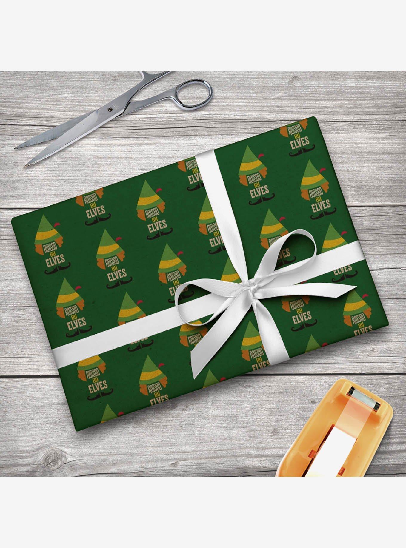 Elf Movie Raised by Elves Kraft Wrapping Paper, , hi-res