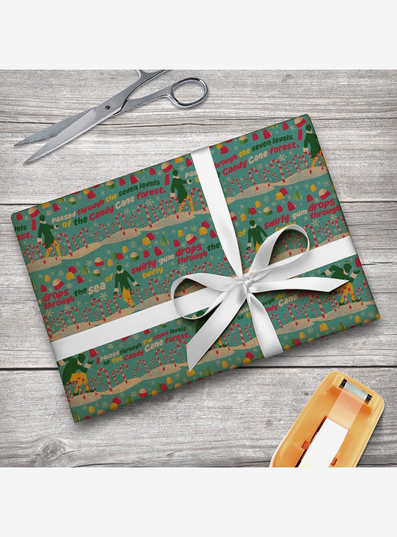 Elf Movie Christmas Pattern Kraft Wrapping Paper, , hi-res