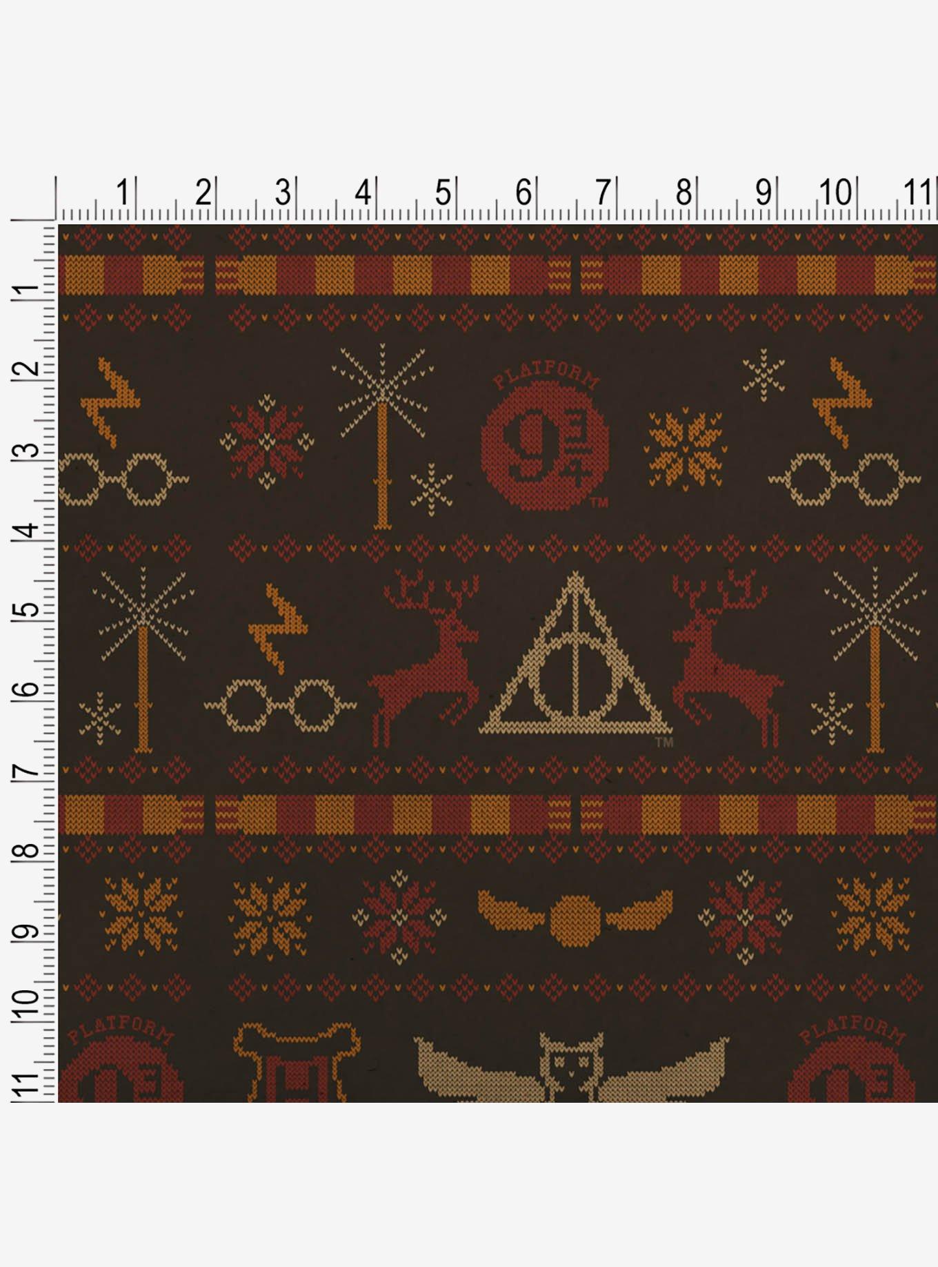 Harry Potter Sweater Pattern Kraft Wrapping Paper, , hi-res