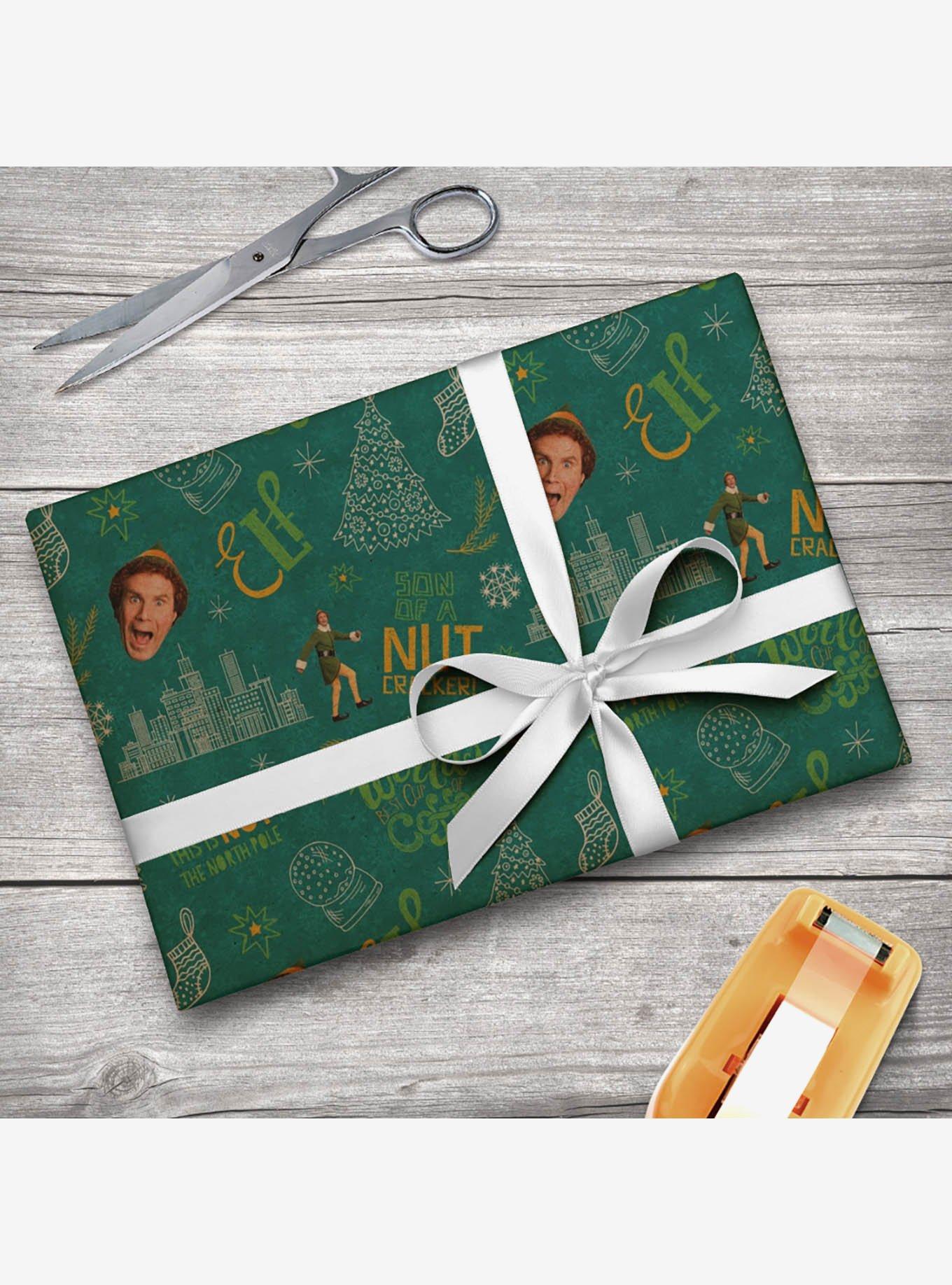 Elf Movie Pattern Kraft Wrapping Paper, , alternate