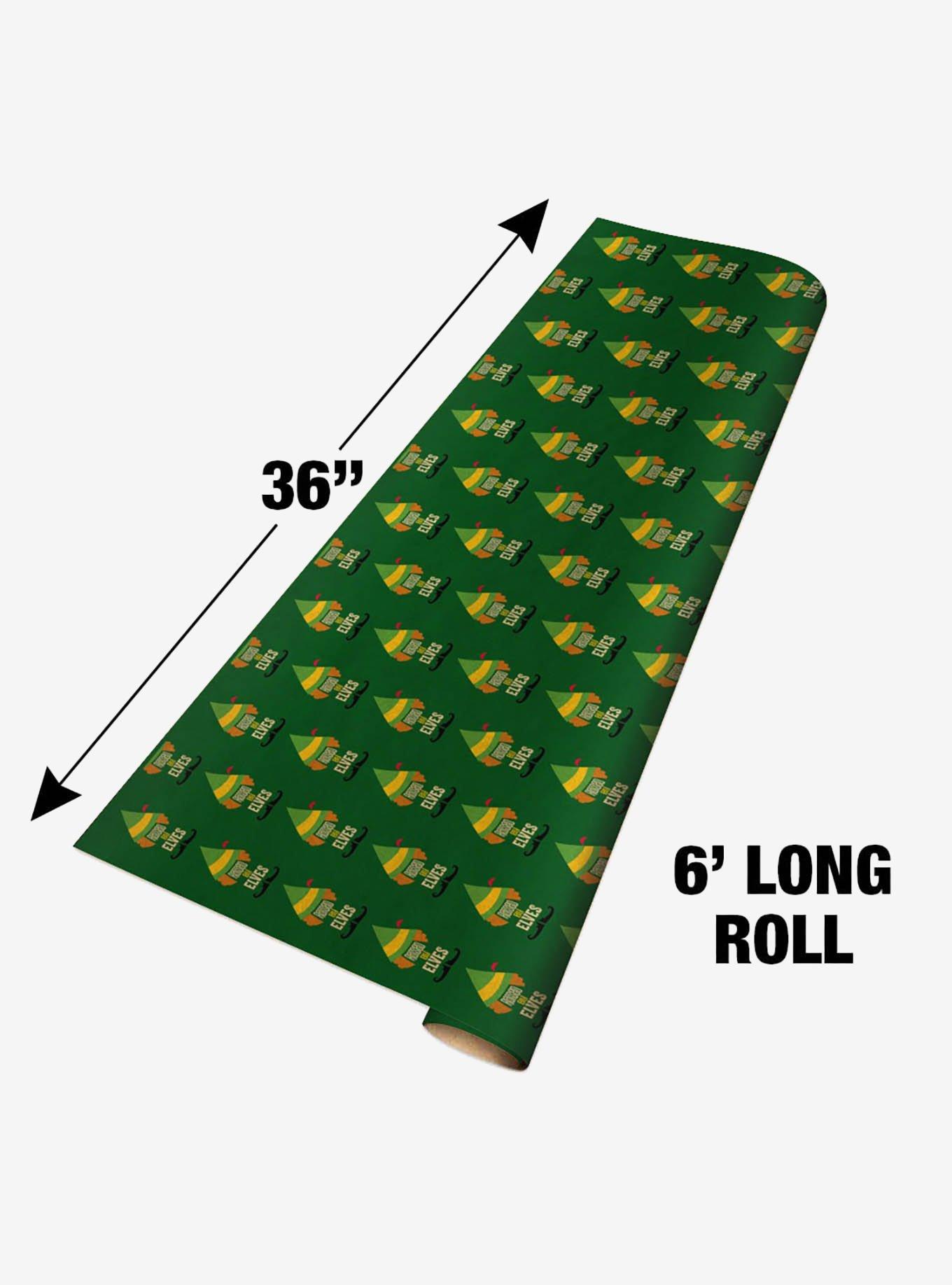 Elf Movie Raised by Elves Kraft Wrapping Paper, , alternate