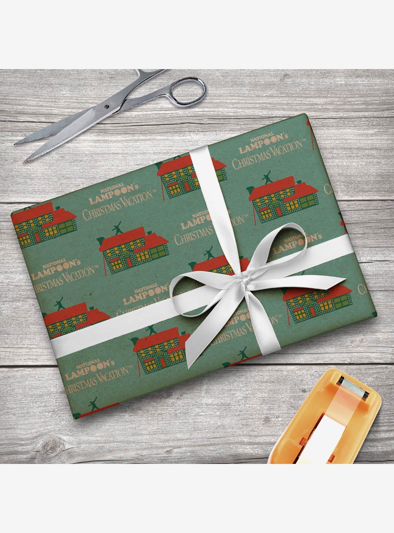 National Lampoon's Christmas Vacation Griswold House Logo Kraft Wrapping Paper, , alternate