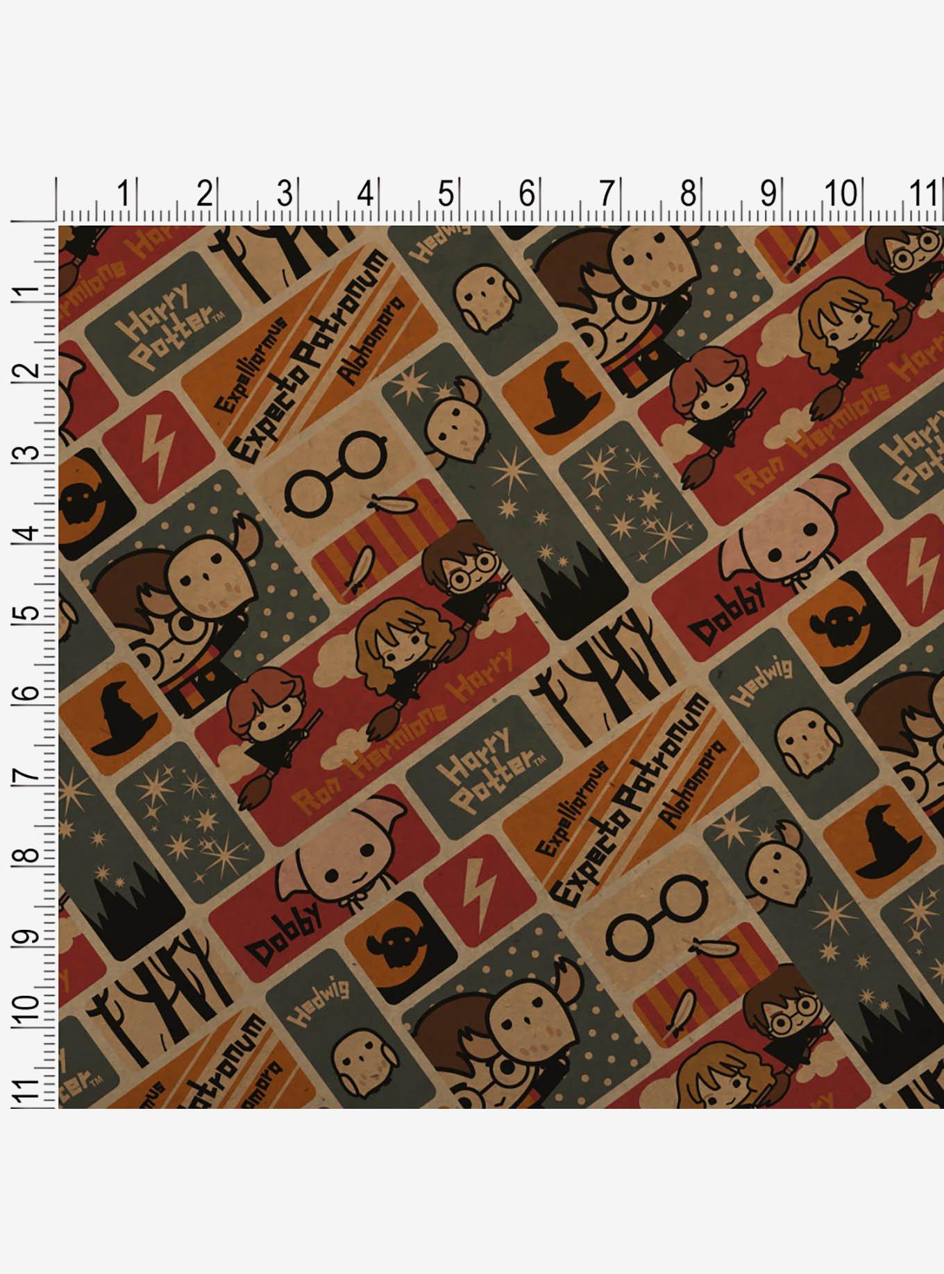 Harry Potter Cute Chibi Pattern Kraft Wrapping Paper, , hi-res