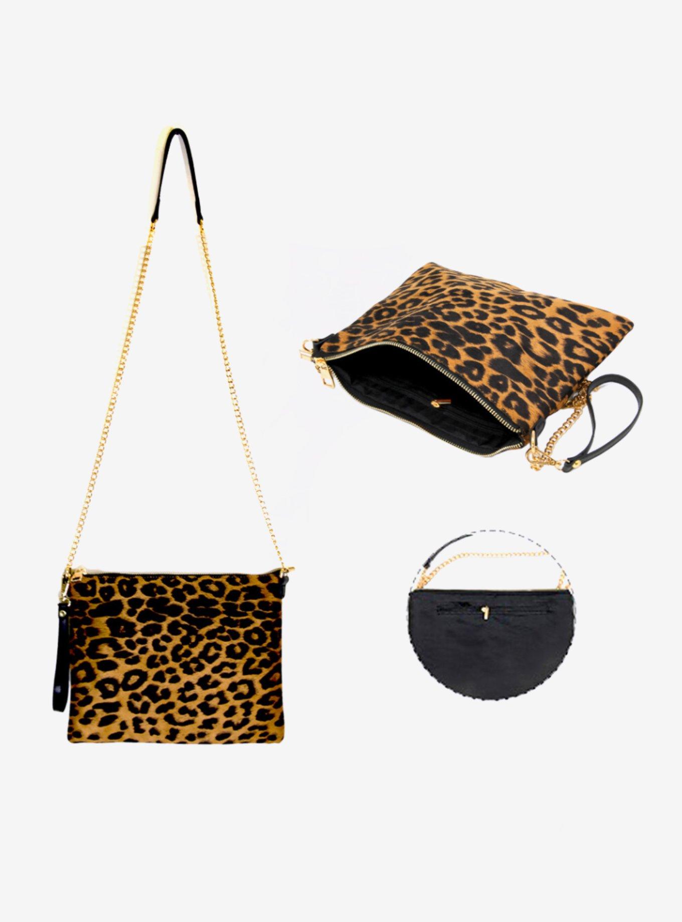 Leopard Print Crossbody Bag, , alternate
