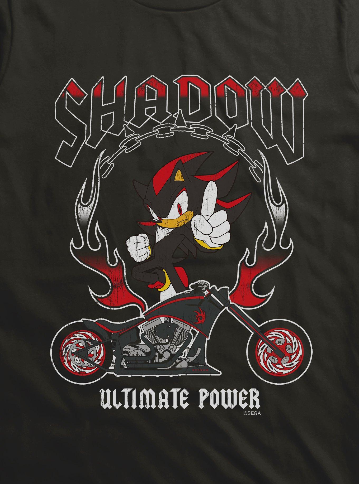 Sonic The Hedgehog Shadow Ultimate Power Biker T-Shirt, , hi-res