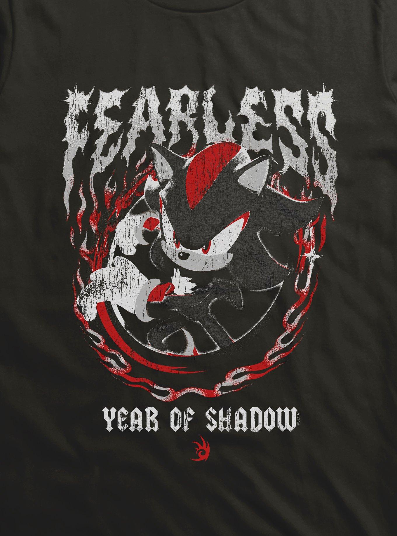 Sonic The Hedgehog Fearless Year Of The Shadow Vintage Style T-Shirt, , hi-res