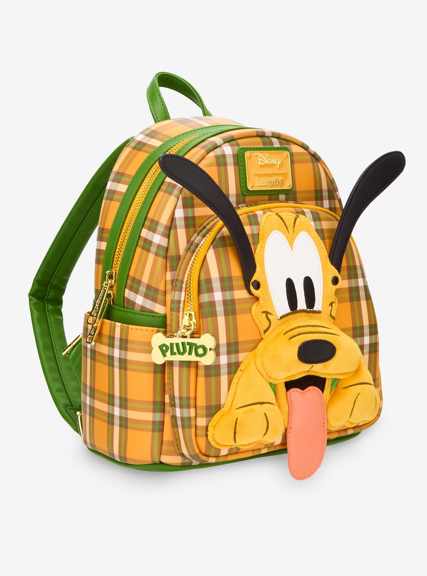 Loungefly Disney Pluto Plaid Mini Backpack, , hi-res