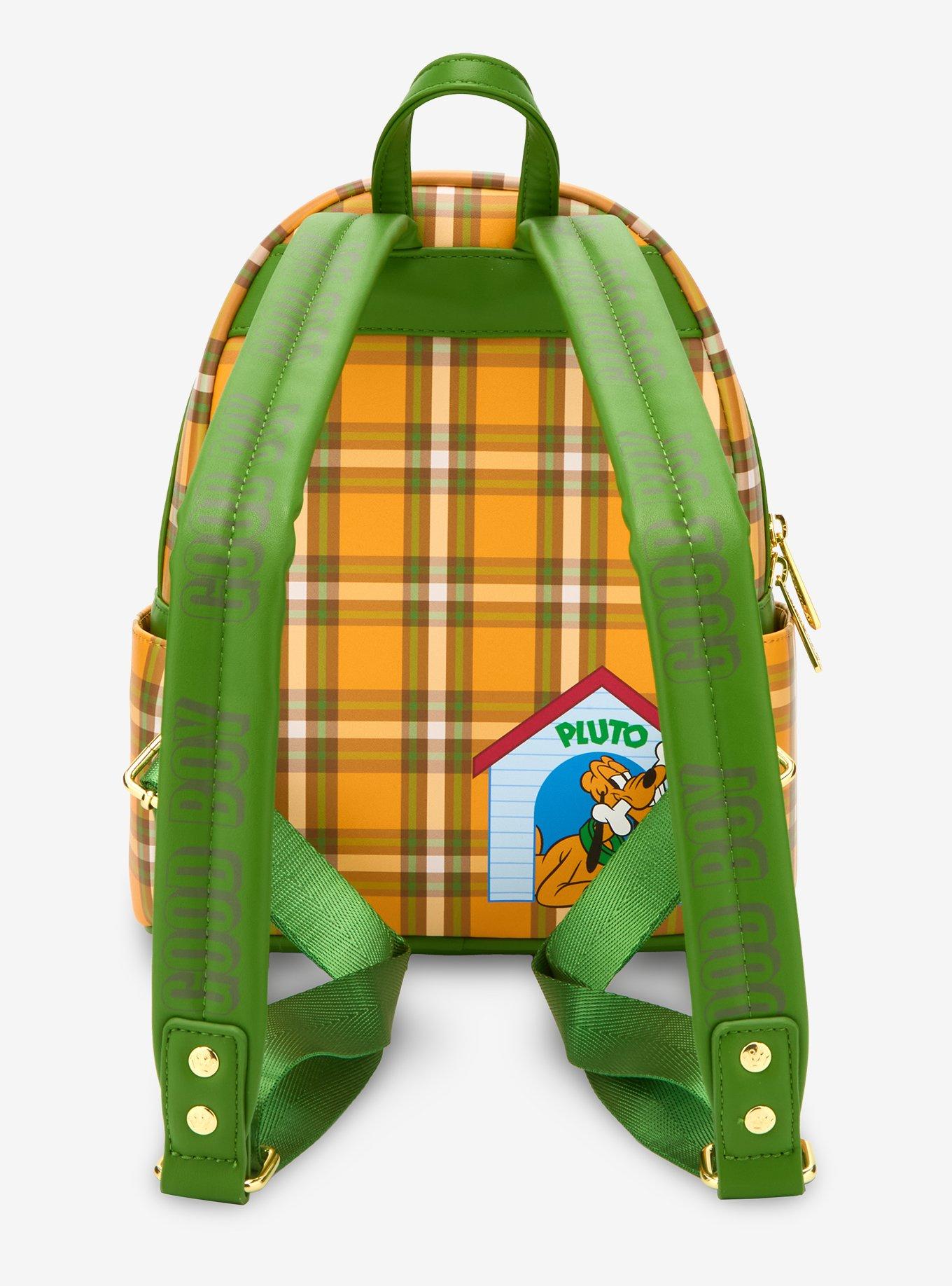 Loungefly Disney Pluto Plaid Mini Backpack, , alternate
