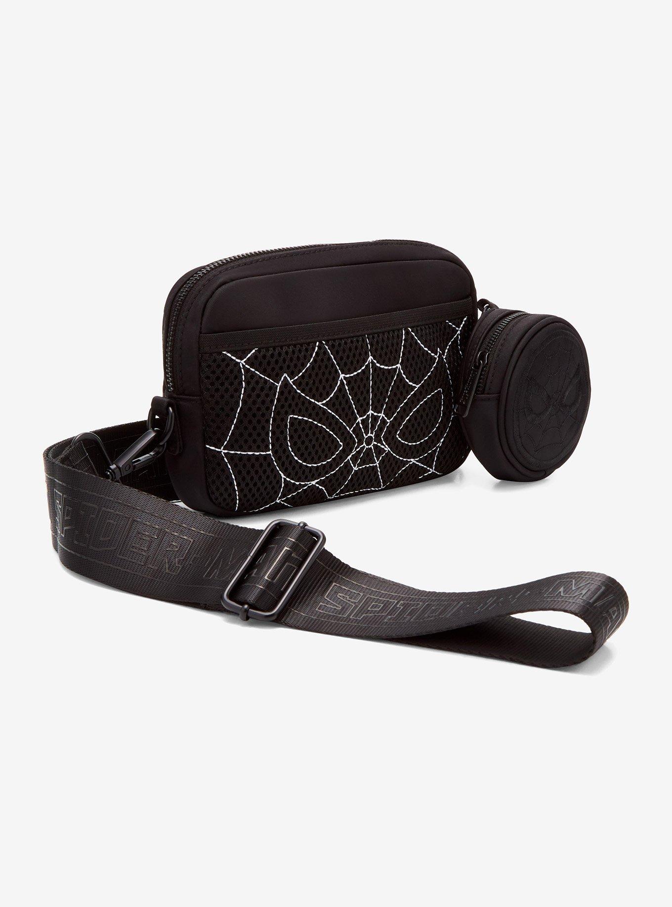 Loungefly Marvel Spider-Man Black Sling Bag With Coin Purse, , hi-res