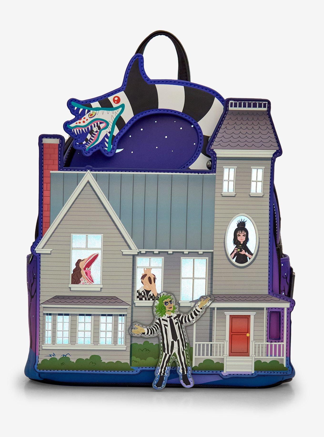 Loungefly Beetlejuice Maitland House Glow-In-The-Dark Mini Backpack, , hi-res