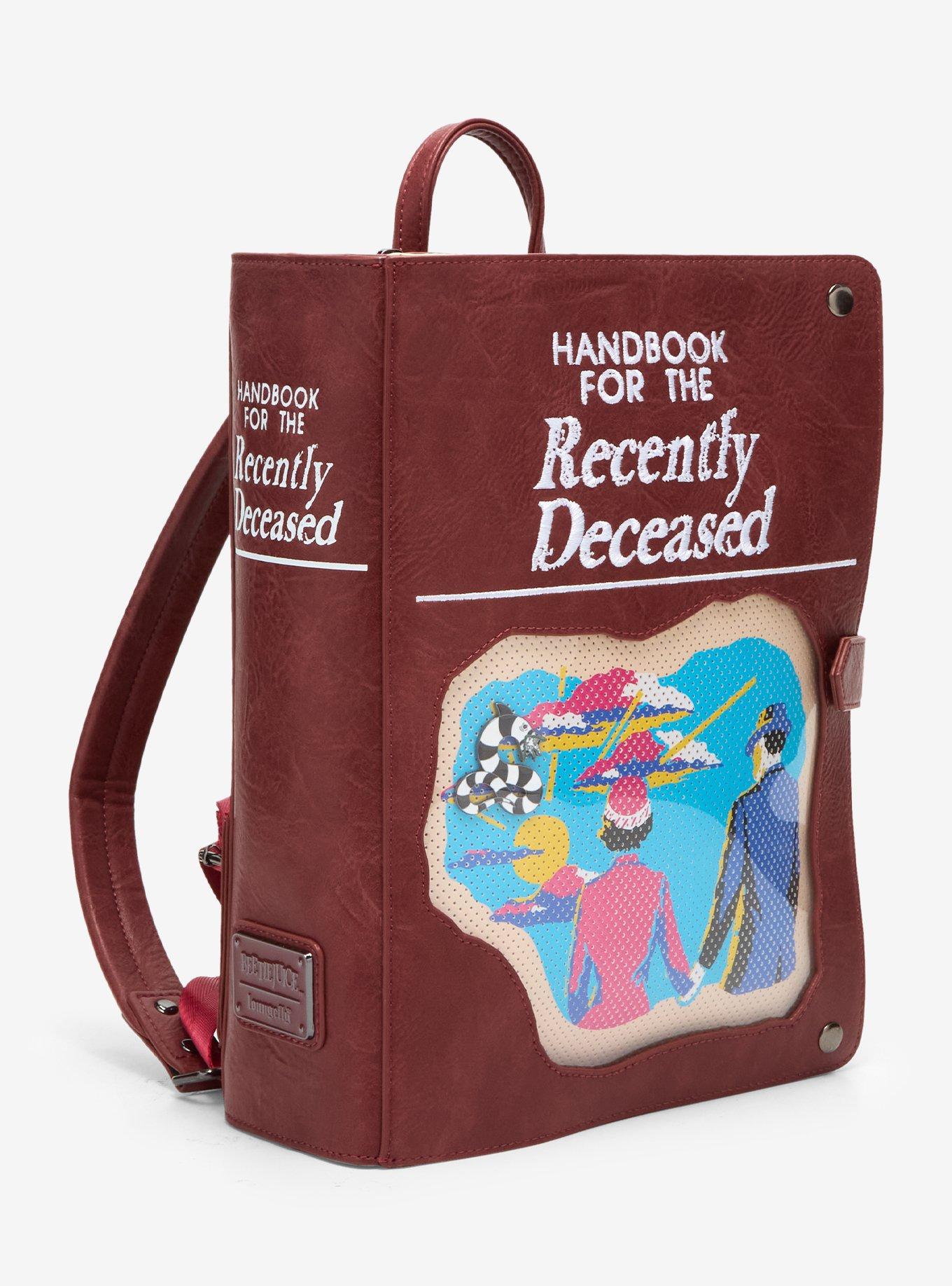 Loungefly Beetlejuice Handbook For The Recently Deceased Pin Collector Mini Backpack, , hi-res