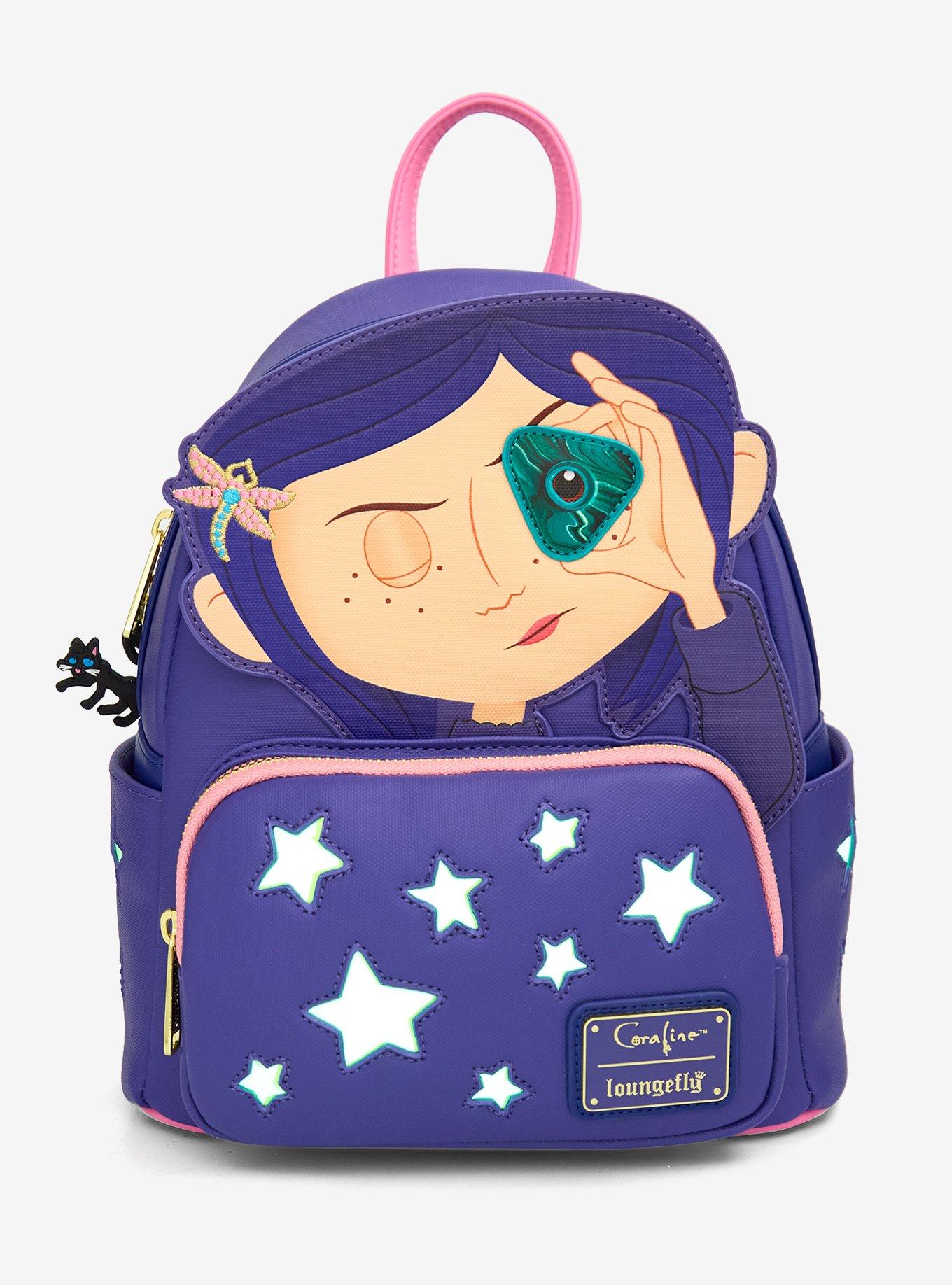 Loungefly Coraline Stars Glow-In-The-Dark Mini Backpack, , hi-res