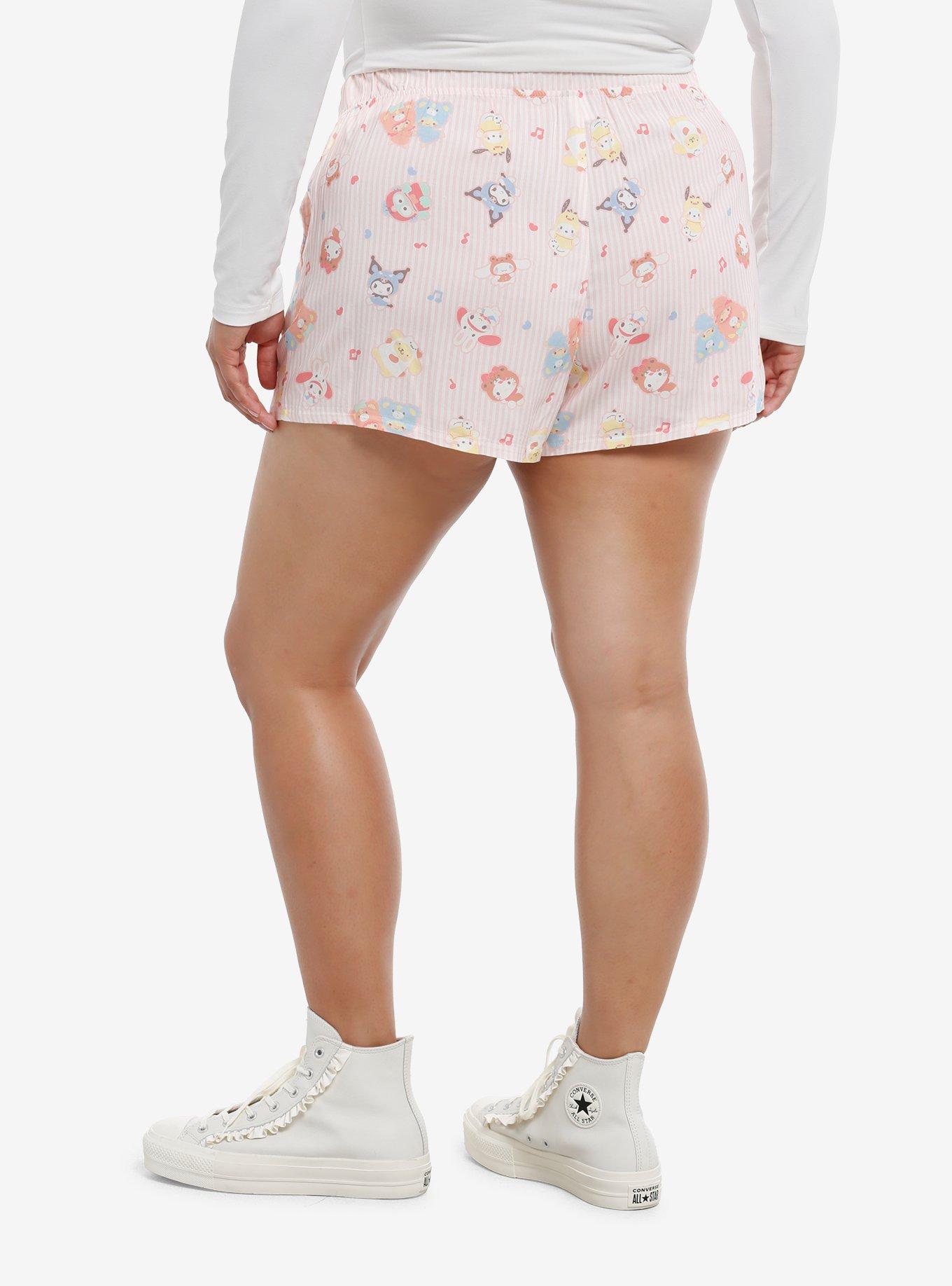 Hello Kitty And Friends Costume Stripe Girls Boxer Shorts Plus Size, , hi-res