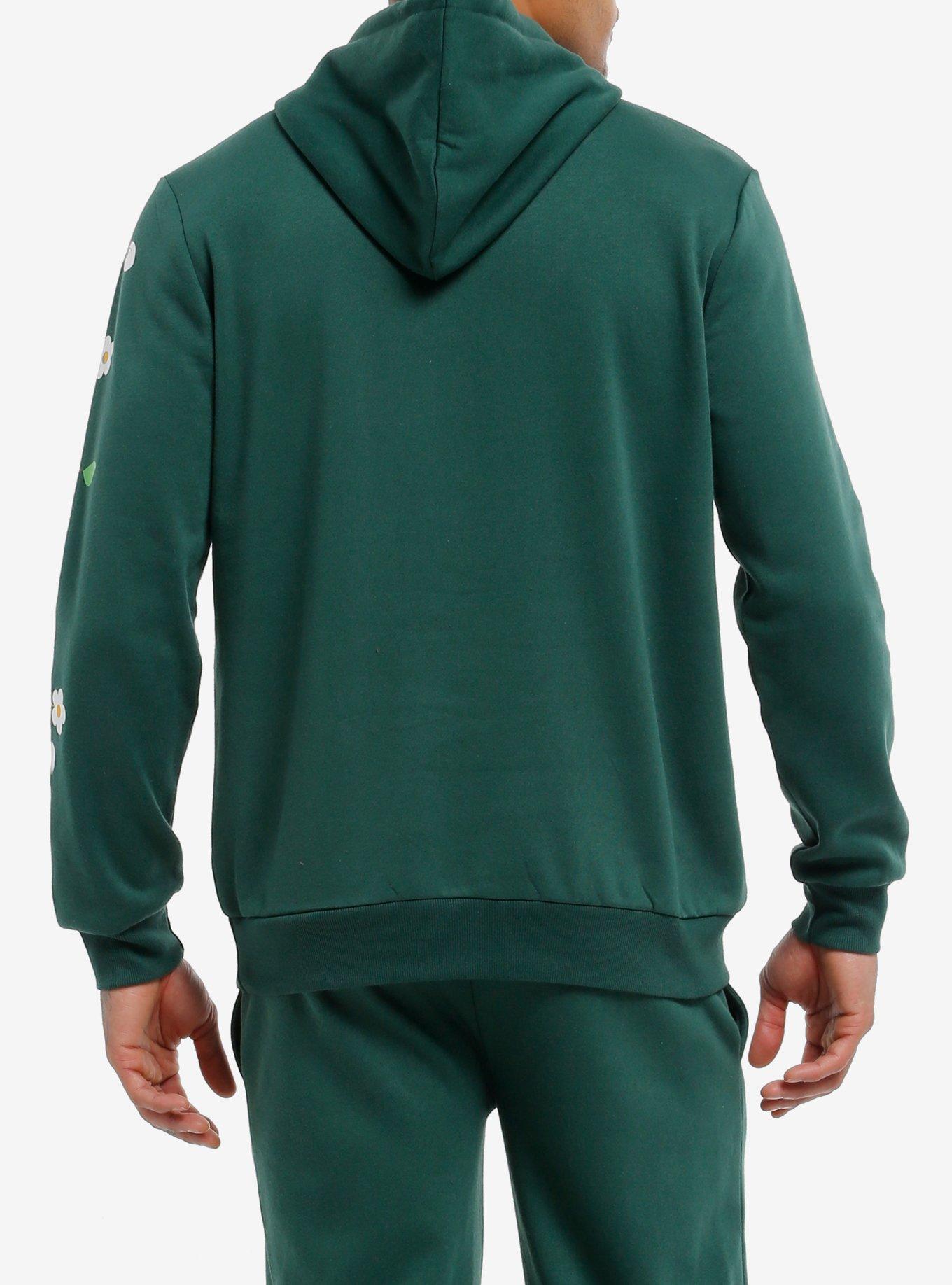 Pikmin Logo Character Hoodie, GREEN, alternate