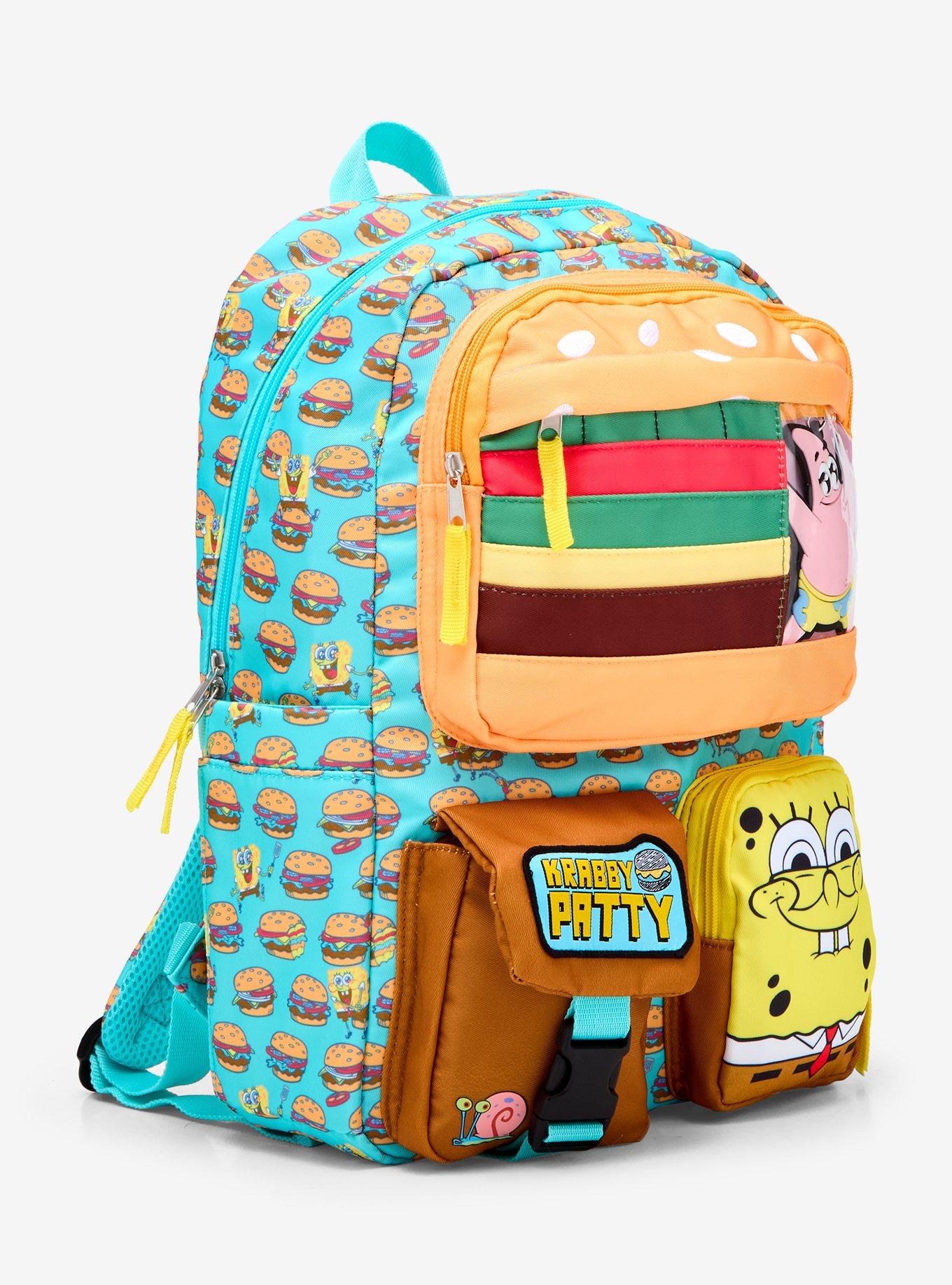 SpongeBob SquarePants Krabby Patty Multi-Pocket Backpack — BoxLunch Exclusive