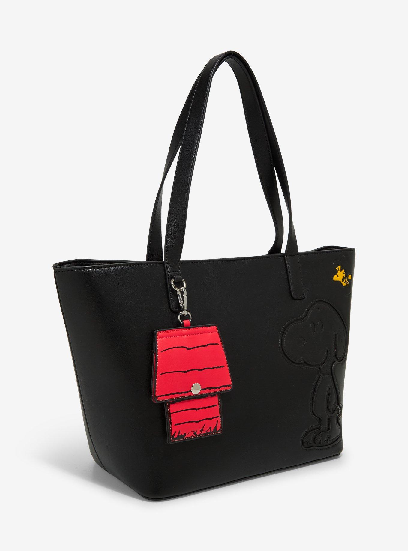 Peanuts Snoopy & Woodstock Tote Bag with Bag Charm - BoxLunch Exclusive, , hi-res