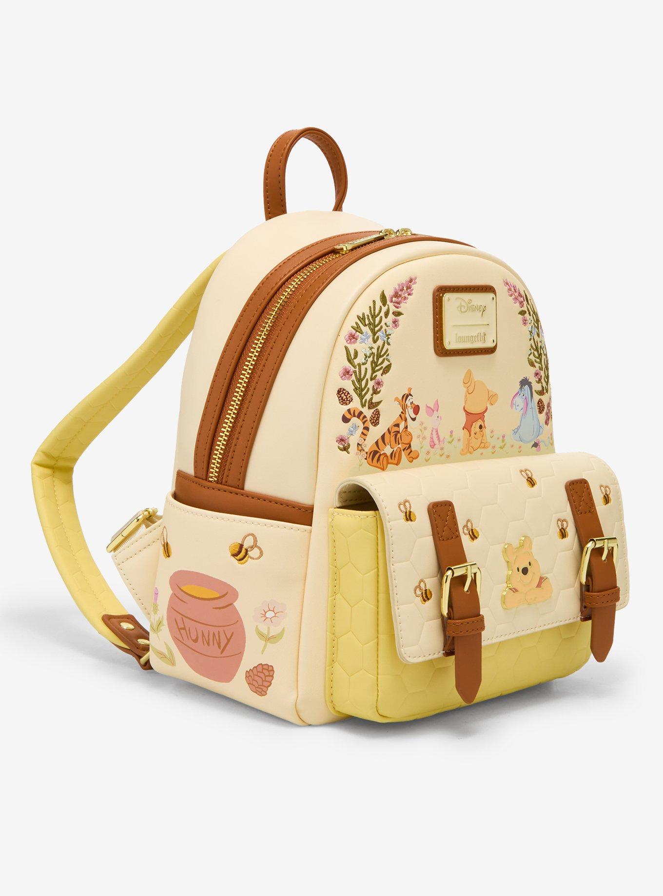 Loungefly Disney Winnie The Pooh Floral Pooh Bear & Friends Mini Backpack - BoxLunch Exclusive, , hi-res