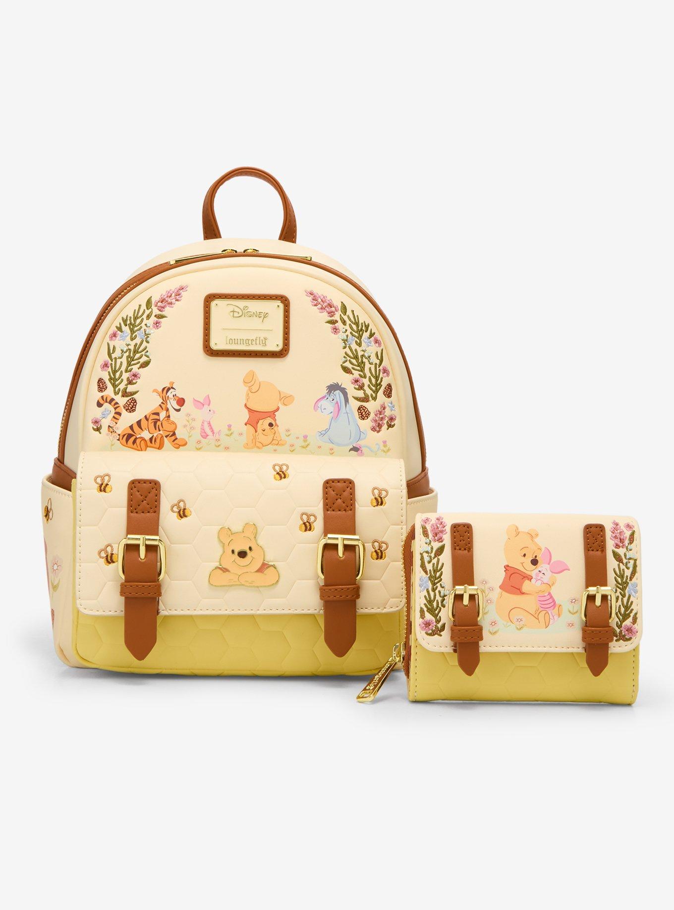 Loungefly Disney Winnie The Pooh Floral Pooh Bear & Friends Mini Backpack - BoxLunch Exclusive, , alternate