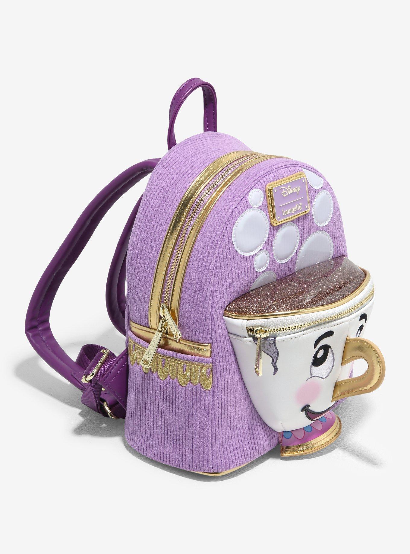 Loungefly Disney Beauty and the Beast Chip Figural Corduroy Mini Backpack — BoxLunch Exclusive