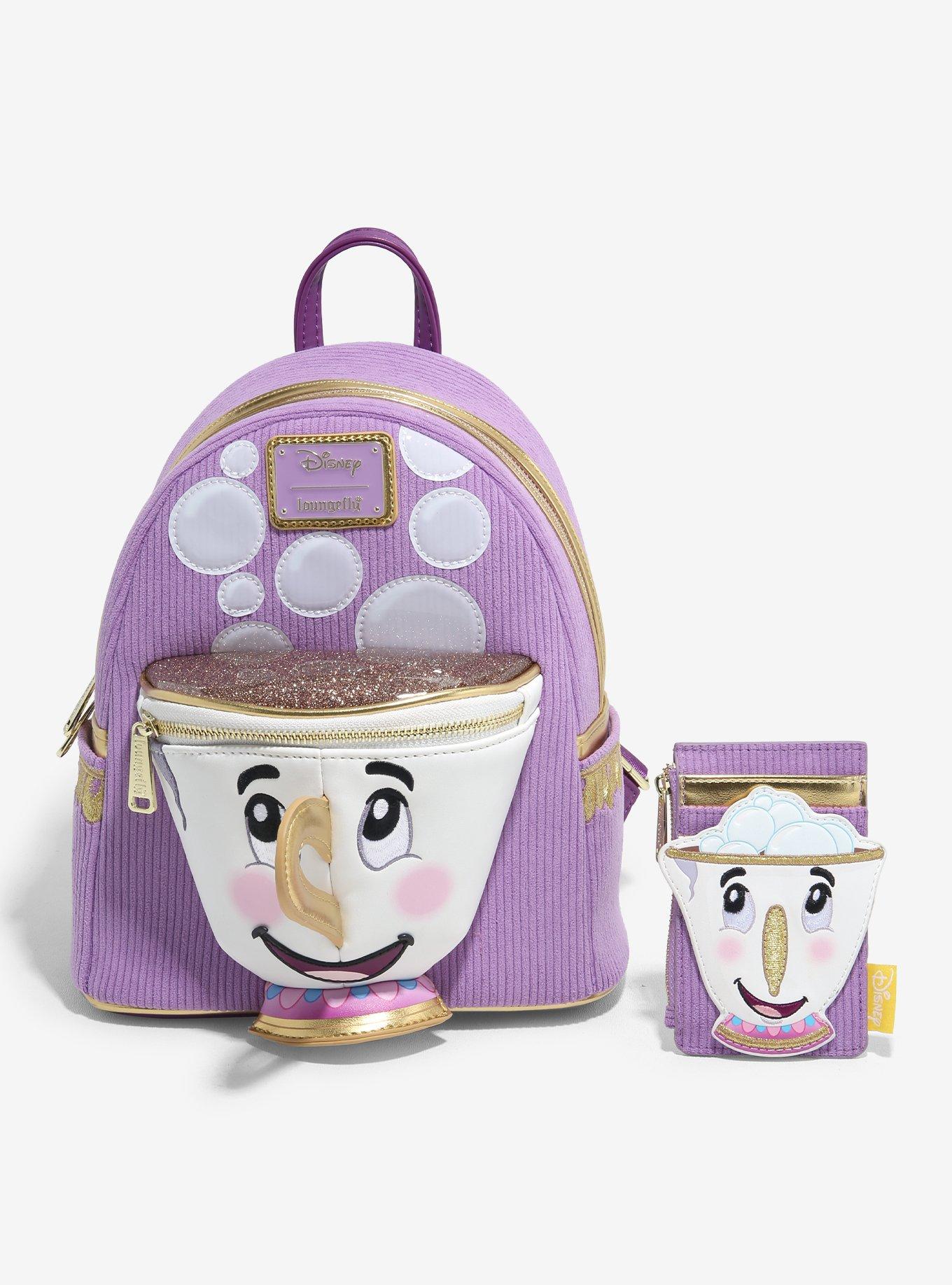 Loungefly Disney Beauty and the Beast Chip Figural Corduroy Mini Backpack — BoxLunch Exclusive