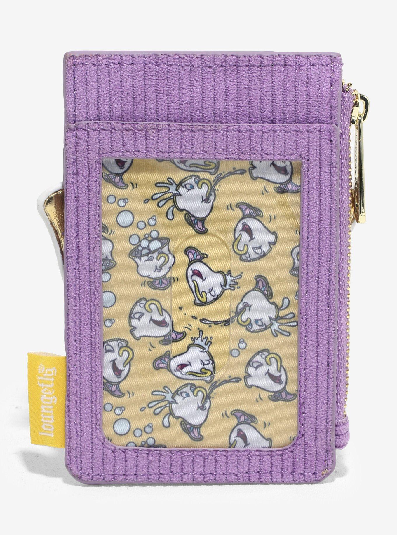 Loungefly Disney Beauty and the Beast Chip Figural Corduroy Cardholder — BoxLunch Exclusive, , hi-res