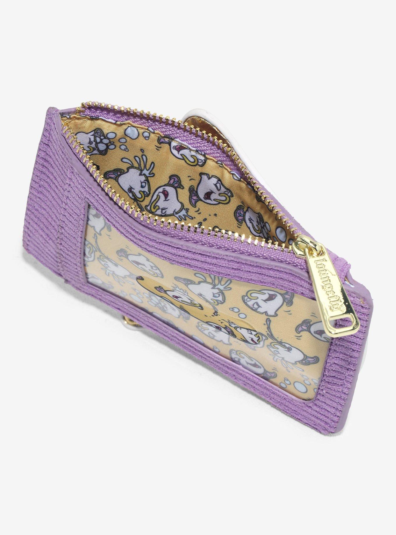 Loungefly Disney Beauty and the Beast Chip Figural Corduroy Cardholder — BoxLunch Exclusive